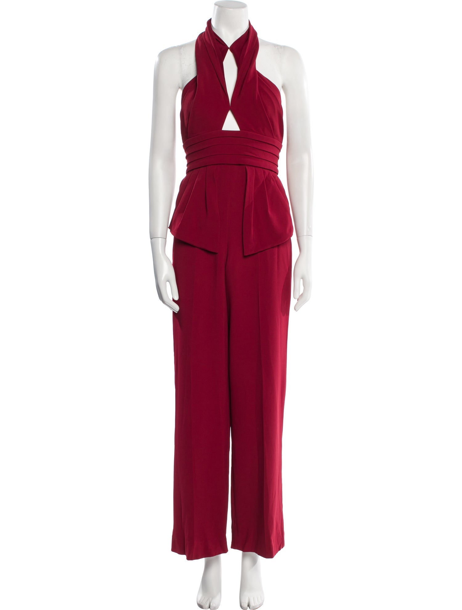 Cushnie Silk Halterneck Jumpsuit