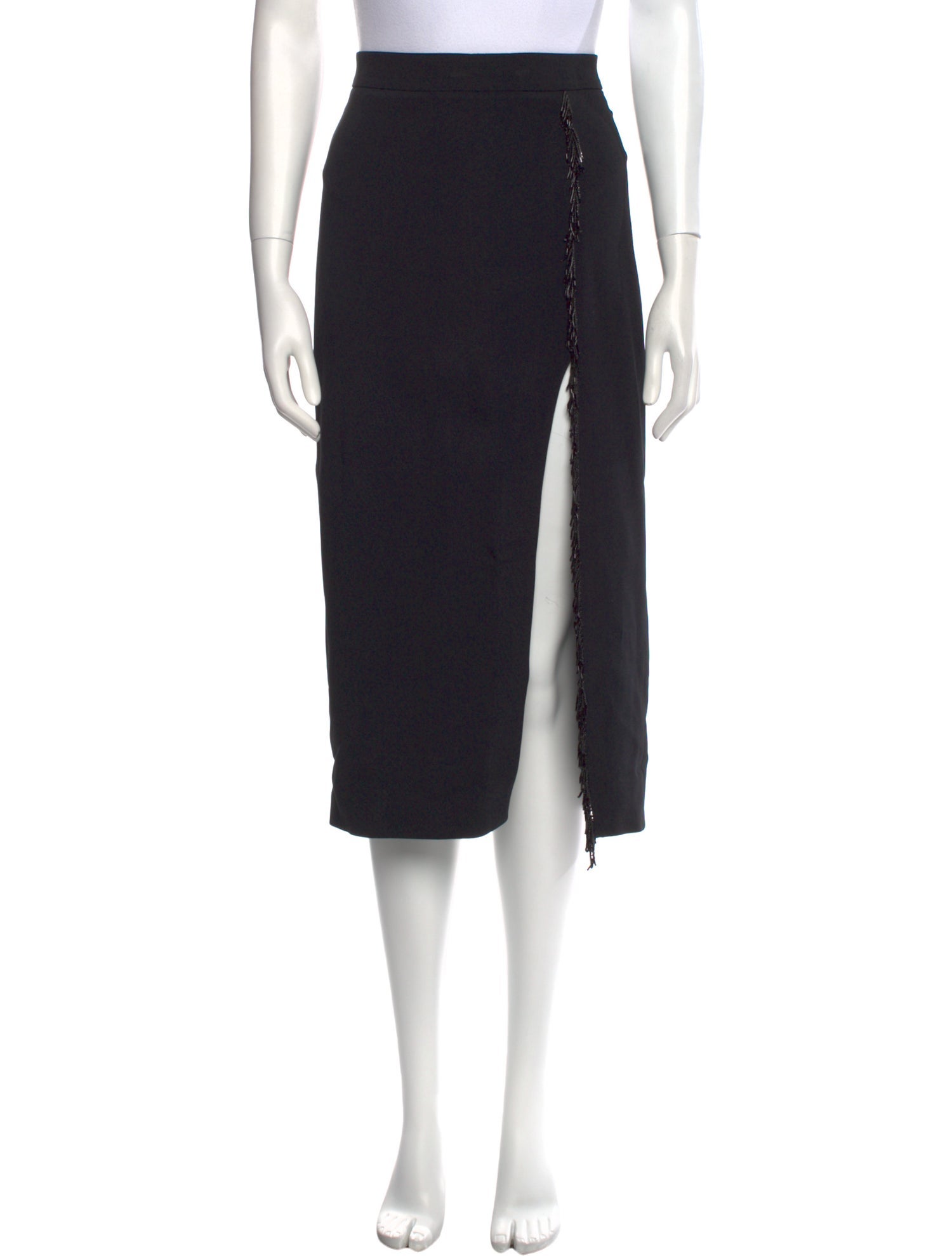 Cushnie Beaded Accents Knee-Length Skirt