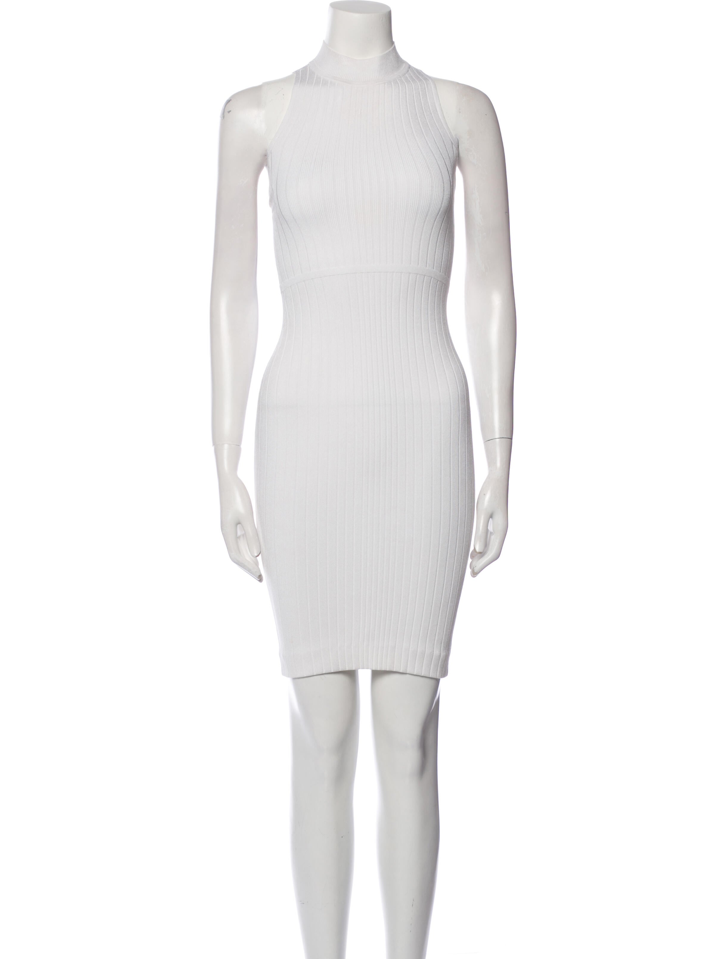 Cushnie Mock Neck Mini Dress