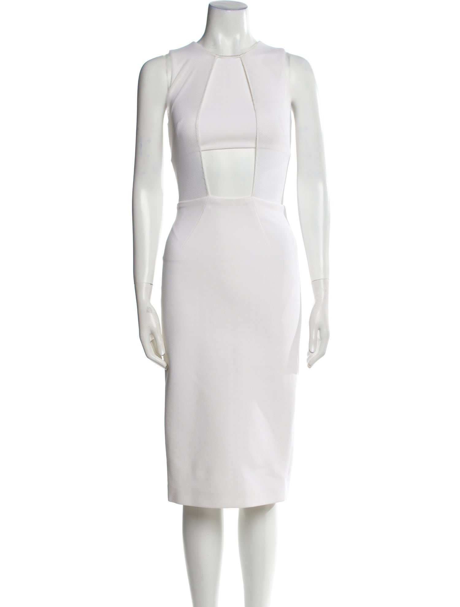 Cushnie Crew Neck Midi Length Dress