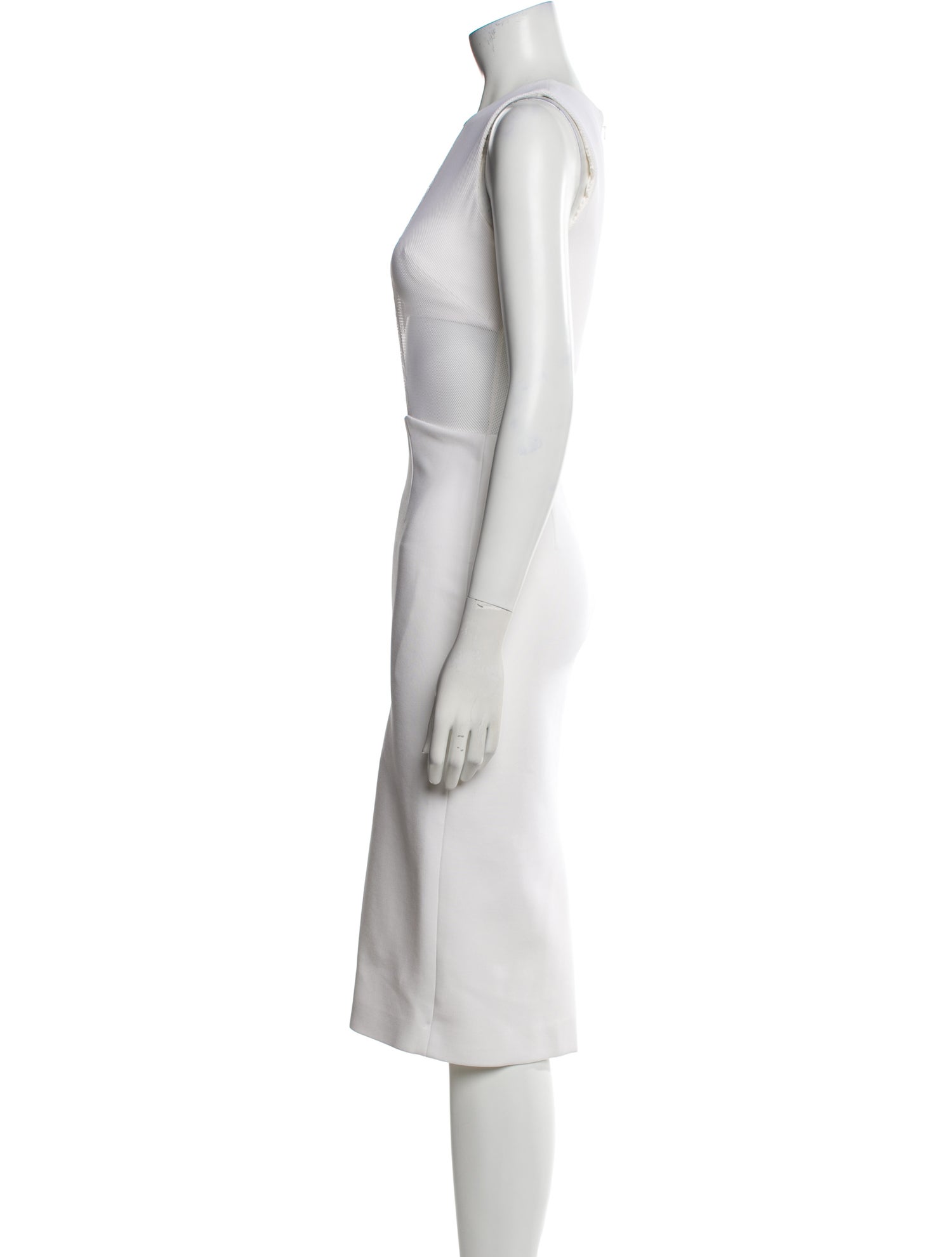 Cushnie Crew Neck Midi Length Dress