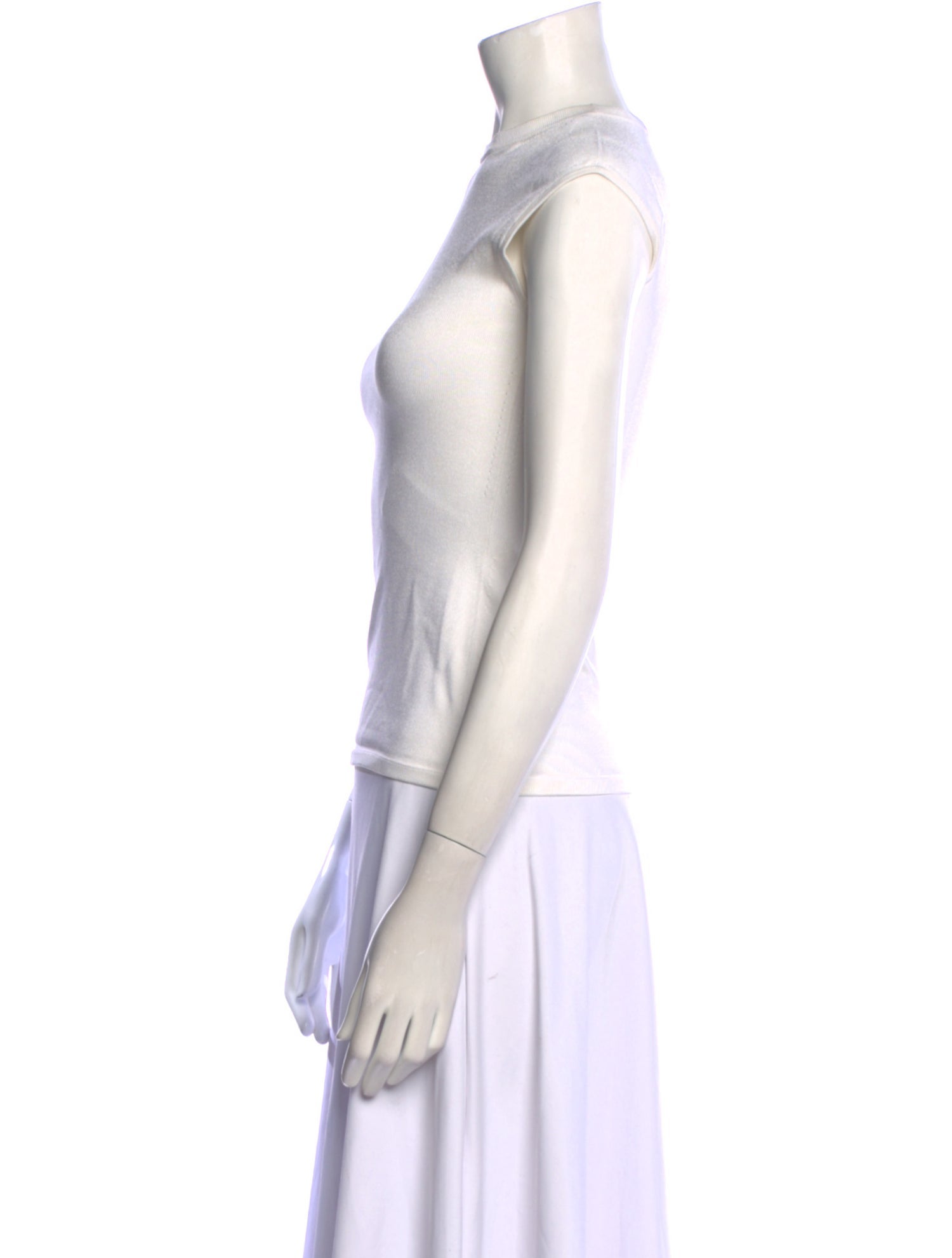 Cushnie Crew Neck Sleeveless Top