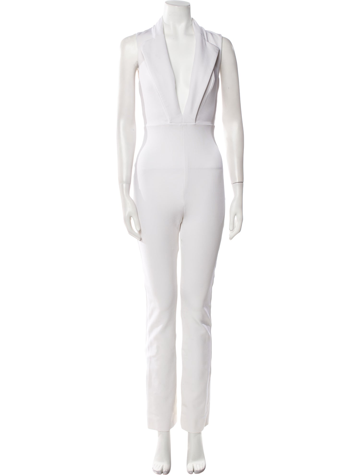 Cushnie Plunge Neckline Jumpsuit