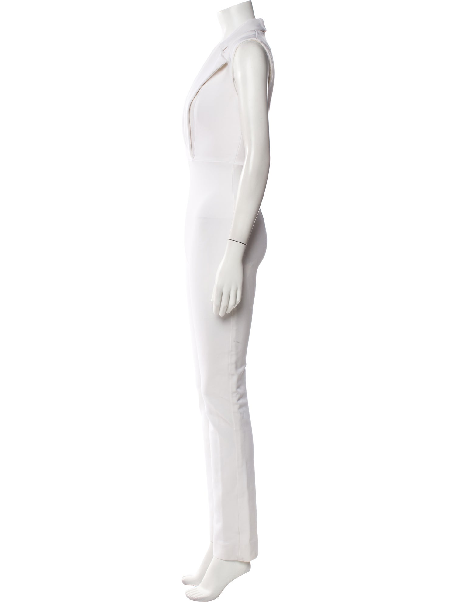 Cushnie Plunge Neckline Jumpsuit