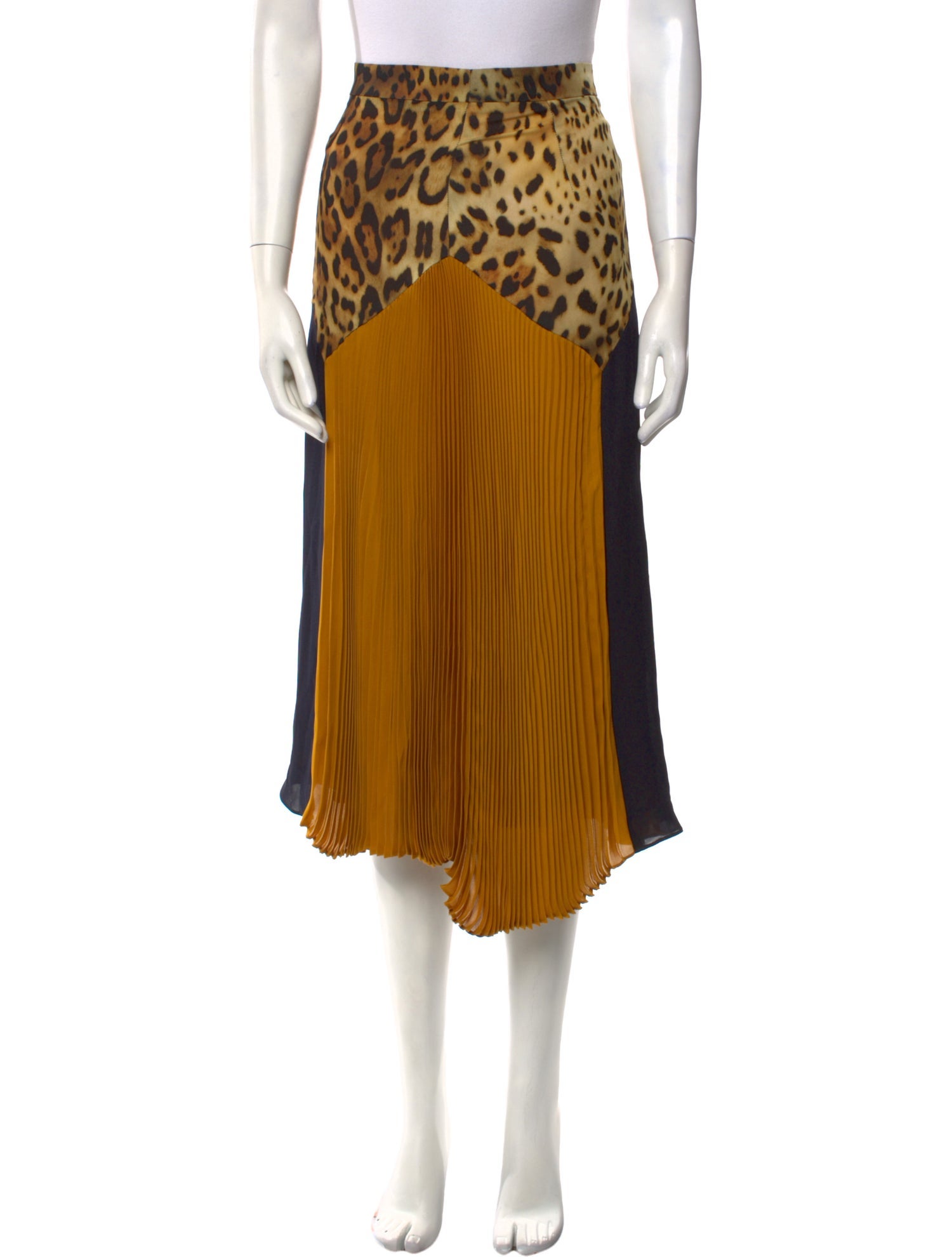 Cushnie Silk Midi Length Skirt