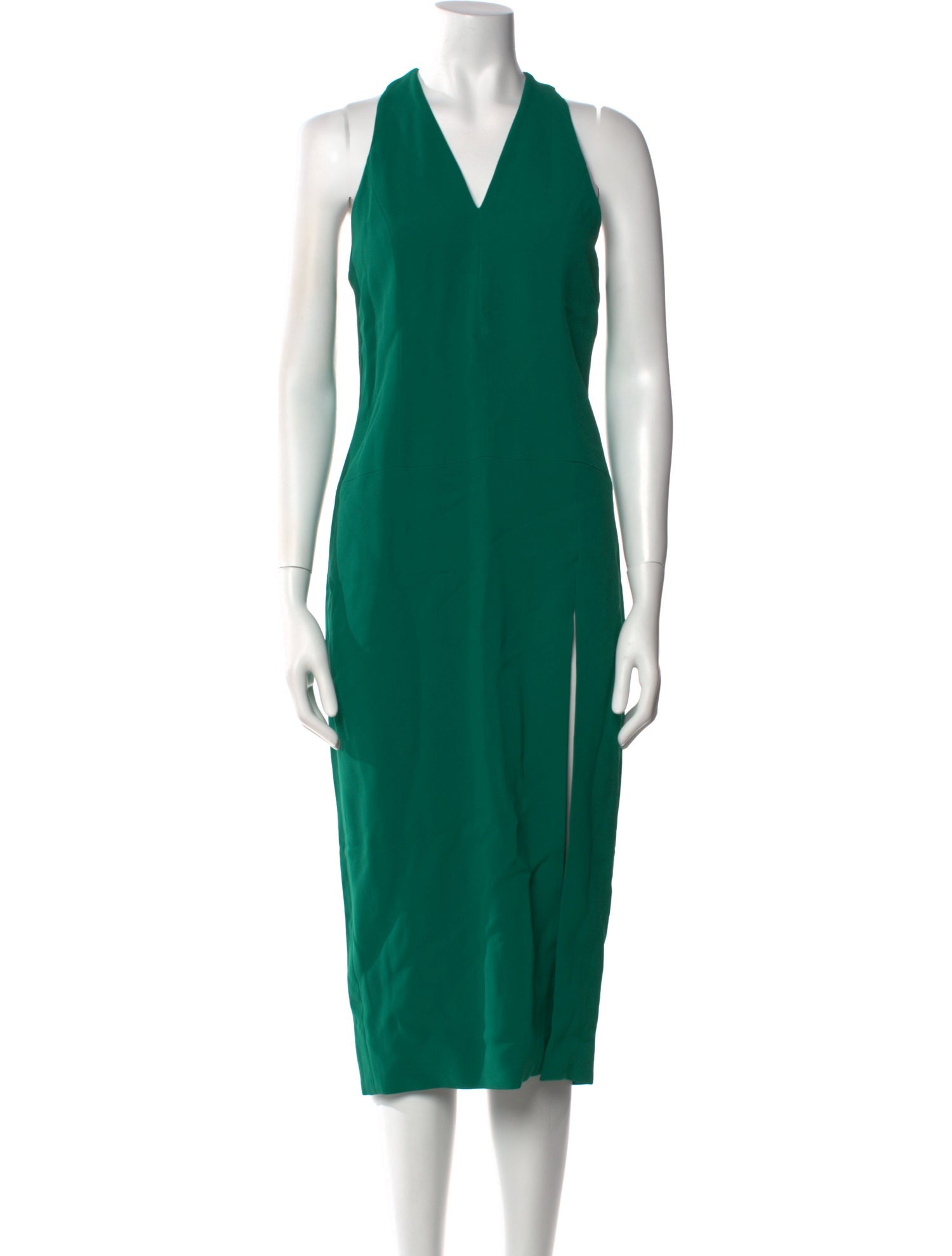 Cushnie V-Neck Midi Length Dress