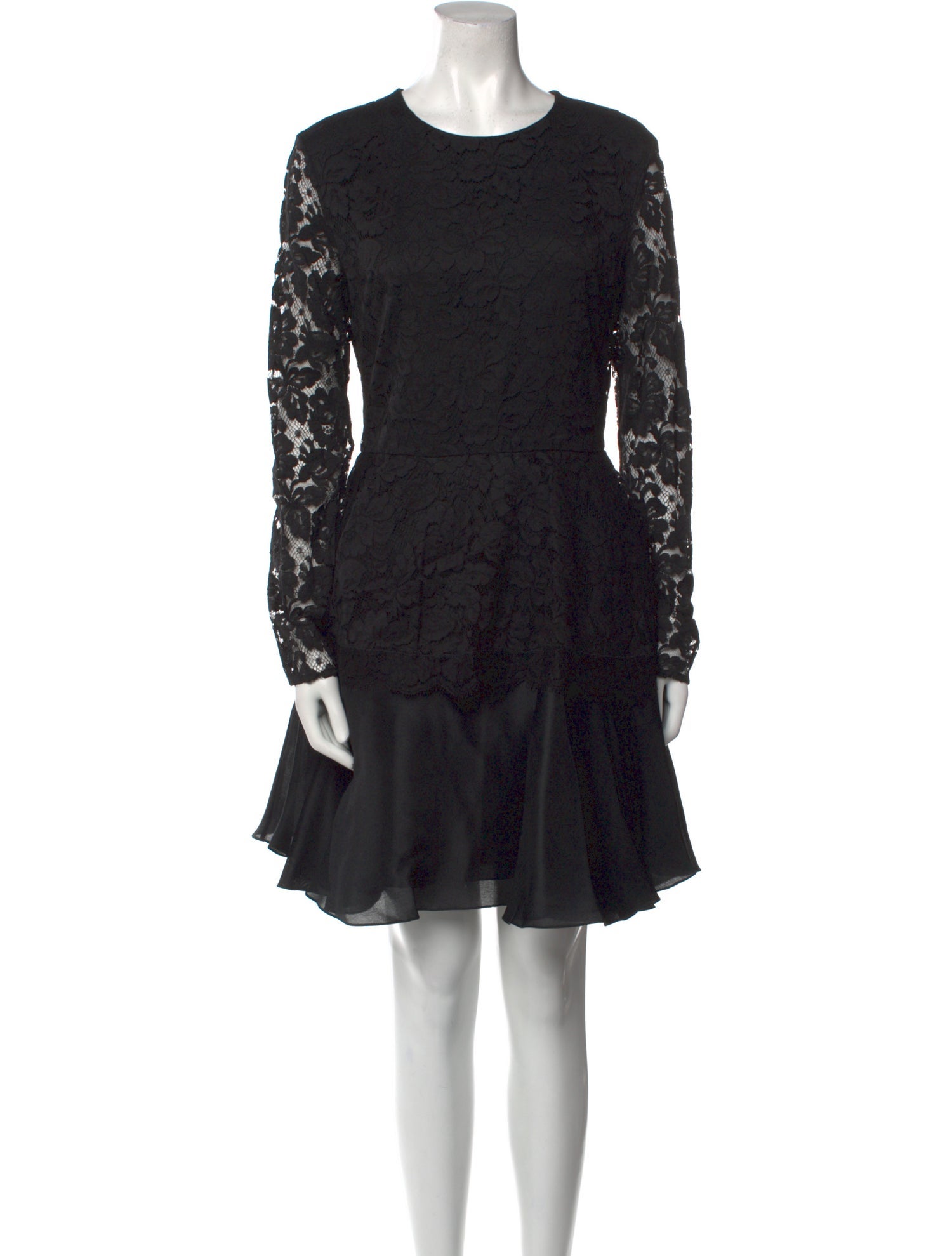 Cushnie Lace Pattern Mini Dress