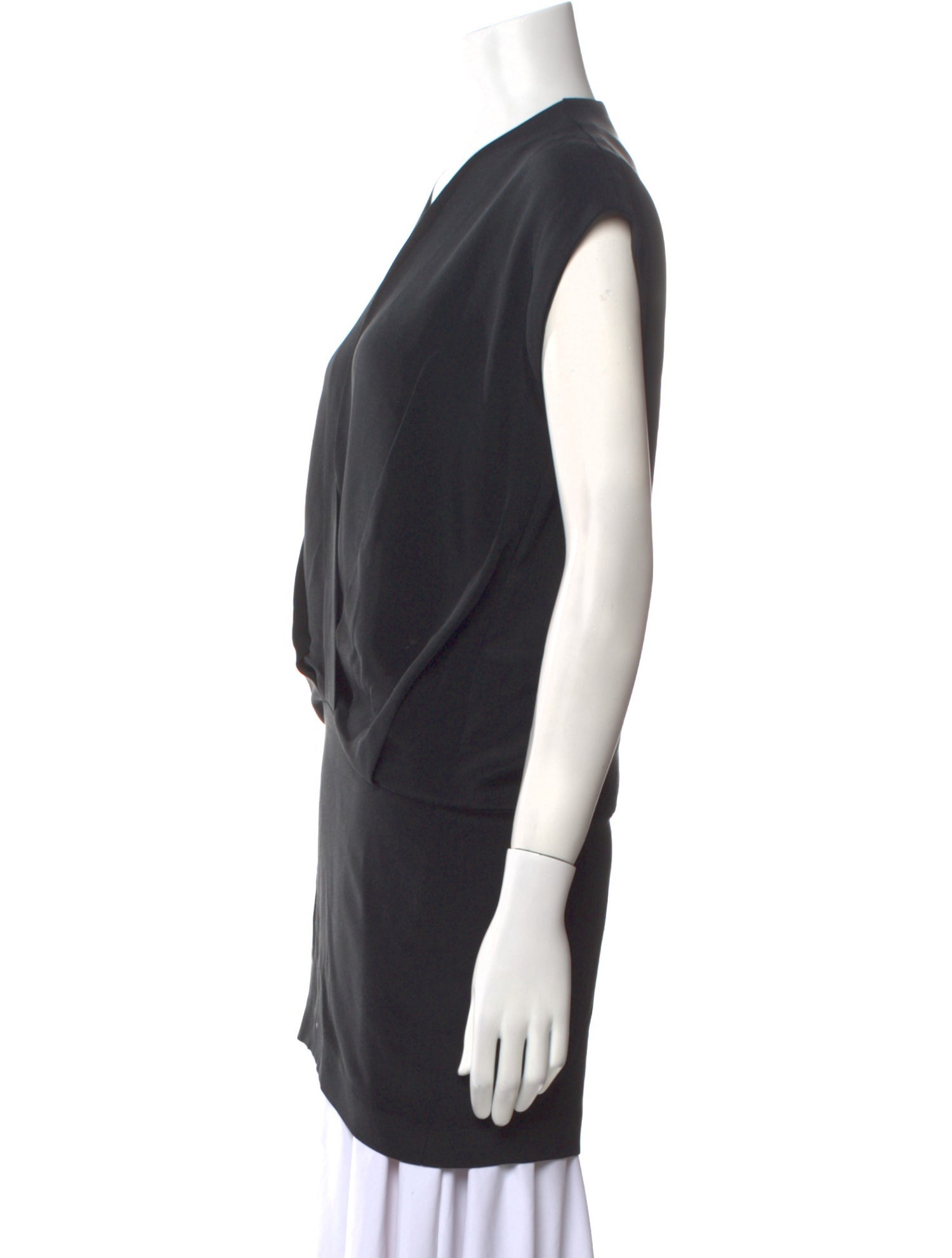 Cushnie V-Neck Short Sleeve Tunic