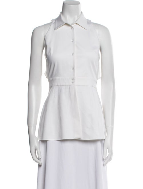 Cushnie Sleeveless Button-Up Top