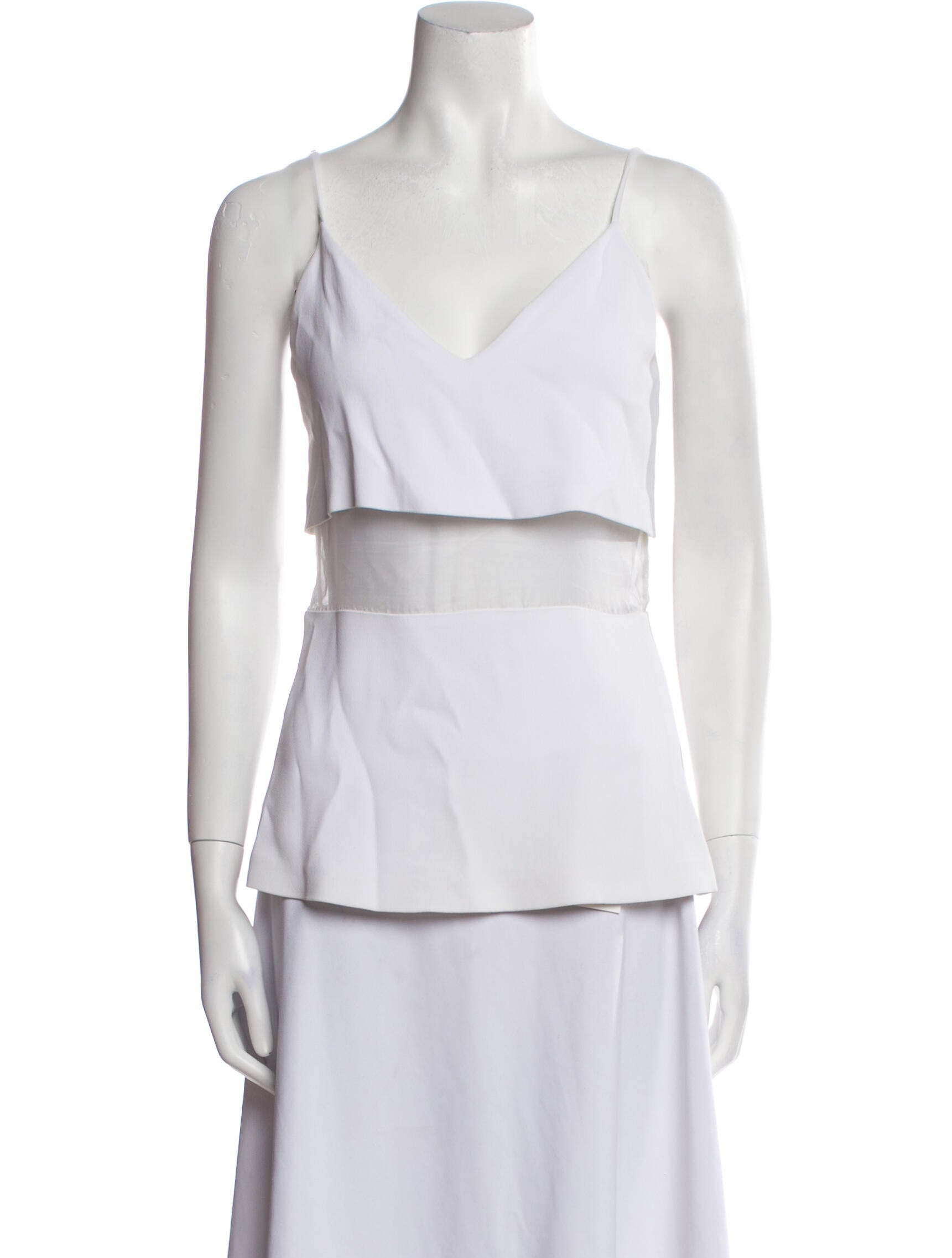 Cushnie V-Neck Sleeveless Top