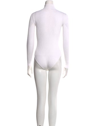 Cushnie V-Neck Long Sleeve Bodysuit