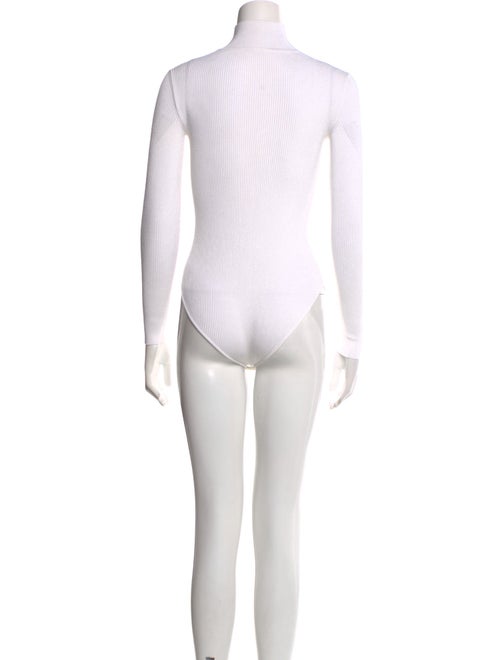 Cushnie V-Neck Long Sleeve Bodysuit