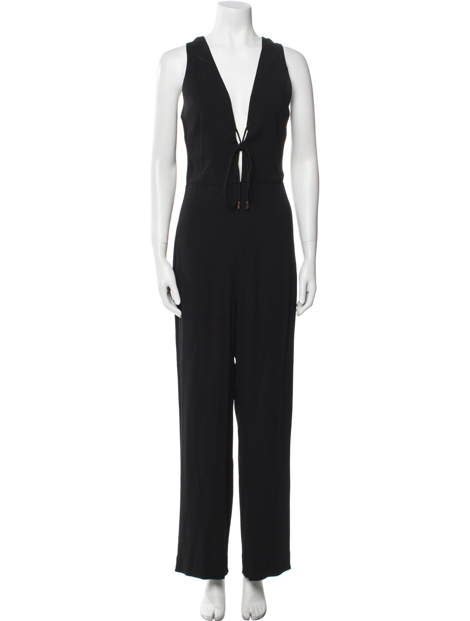Cushnie Plunge Neckline Jumpsuit