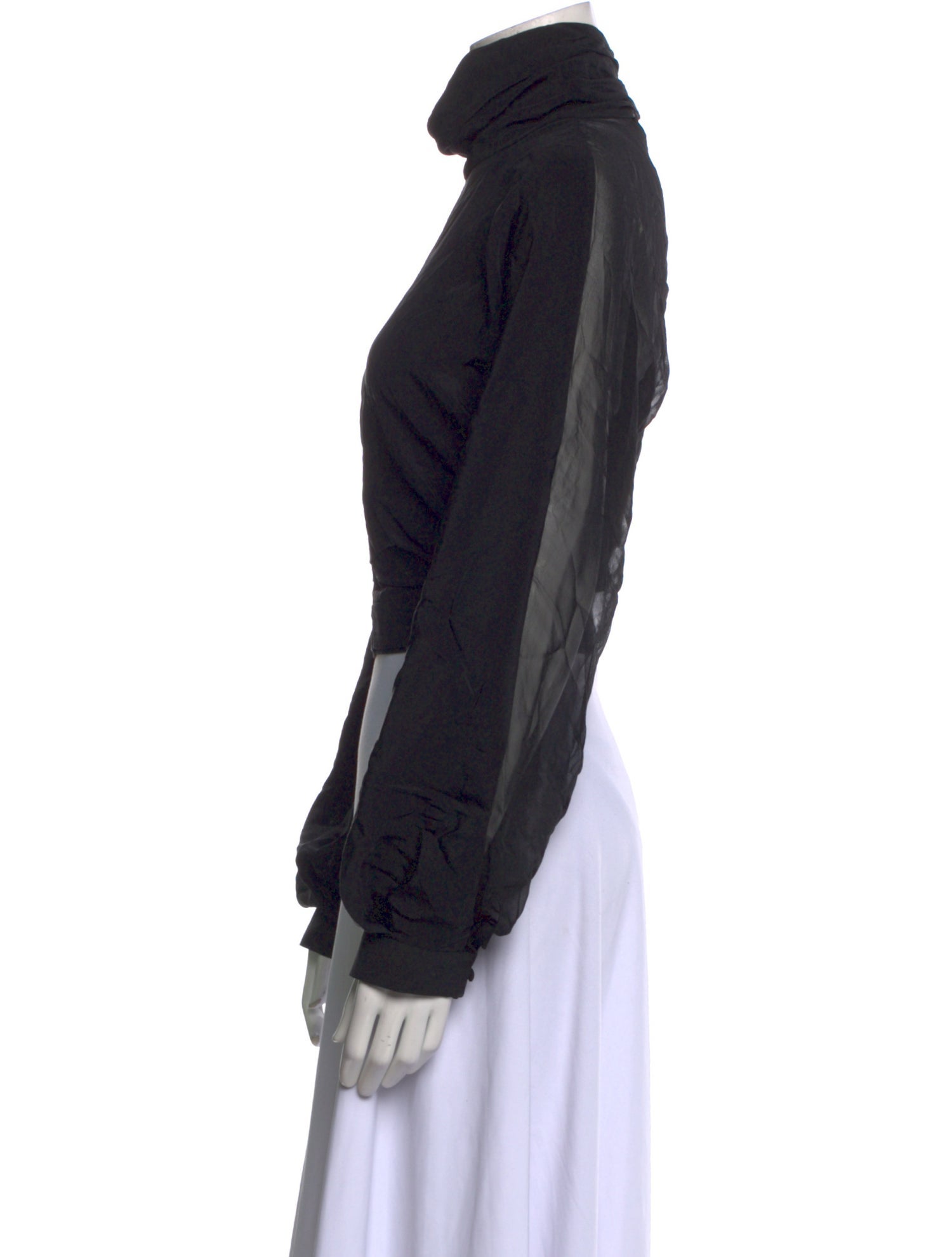 Cushnie Silk Turtleneck Top w/ Tags