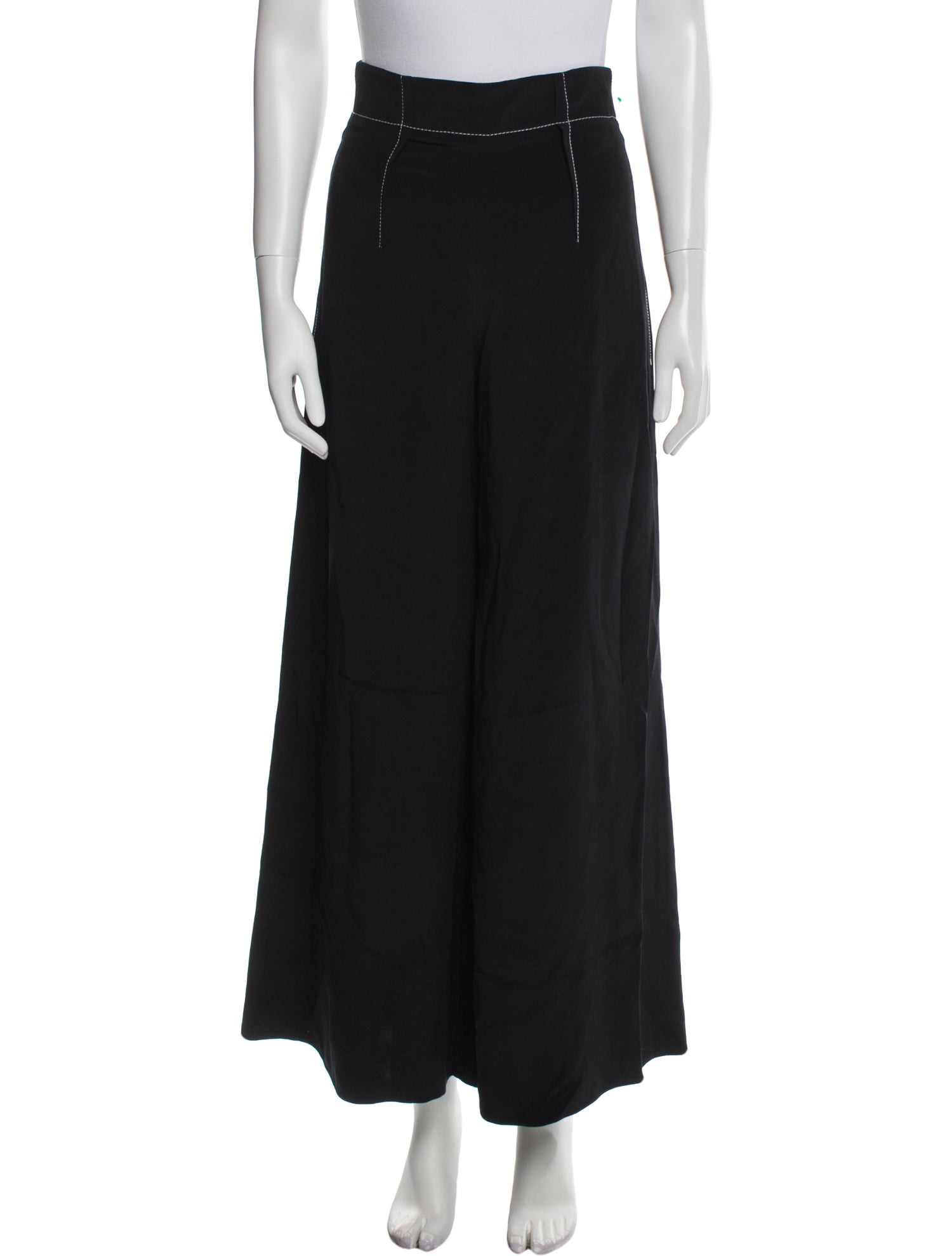 Cushnie Silk Wide Leg Pants