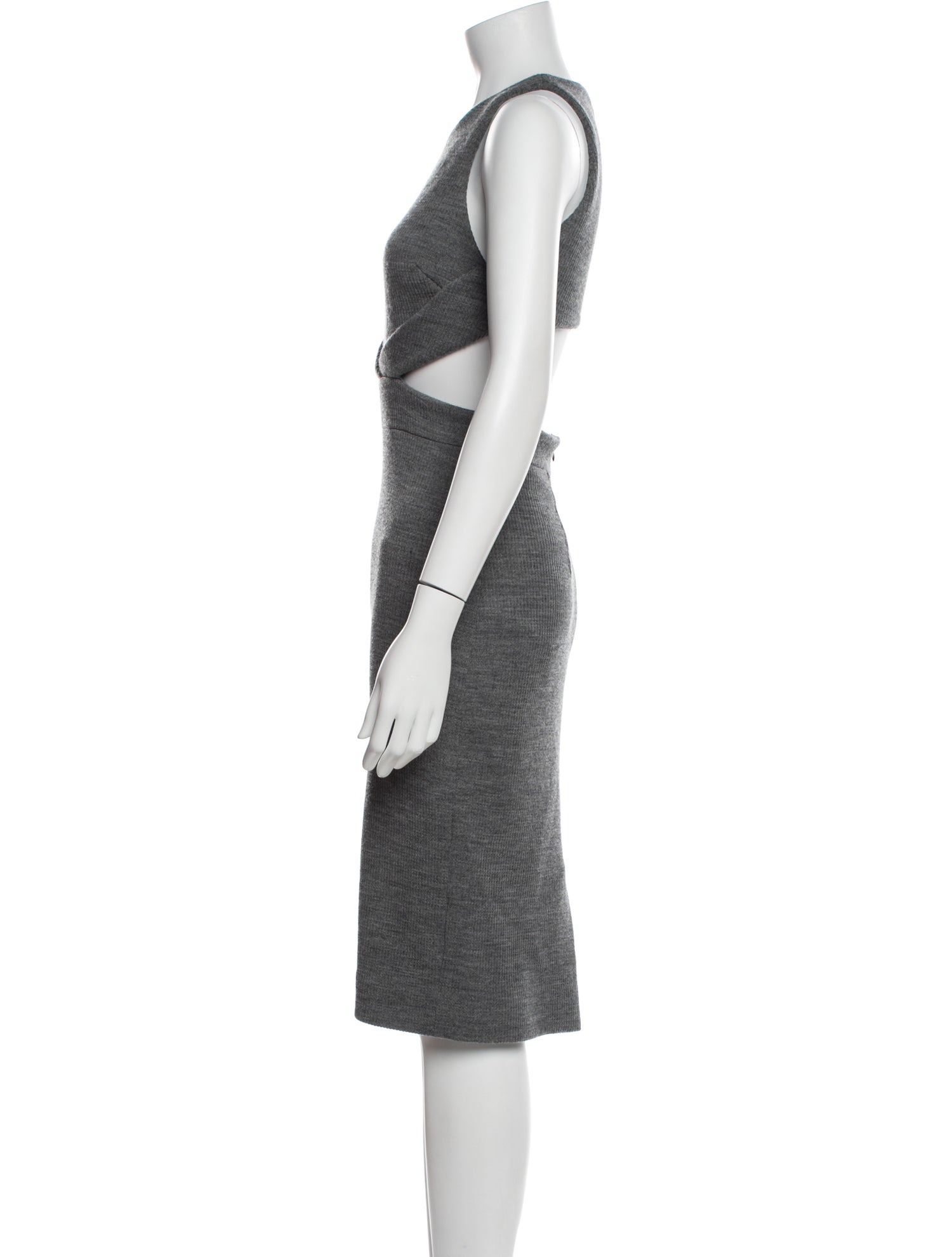 Cushnie Wool Midi Length Dress