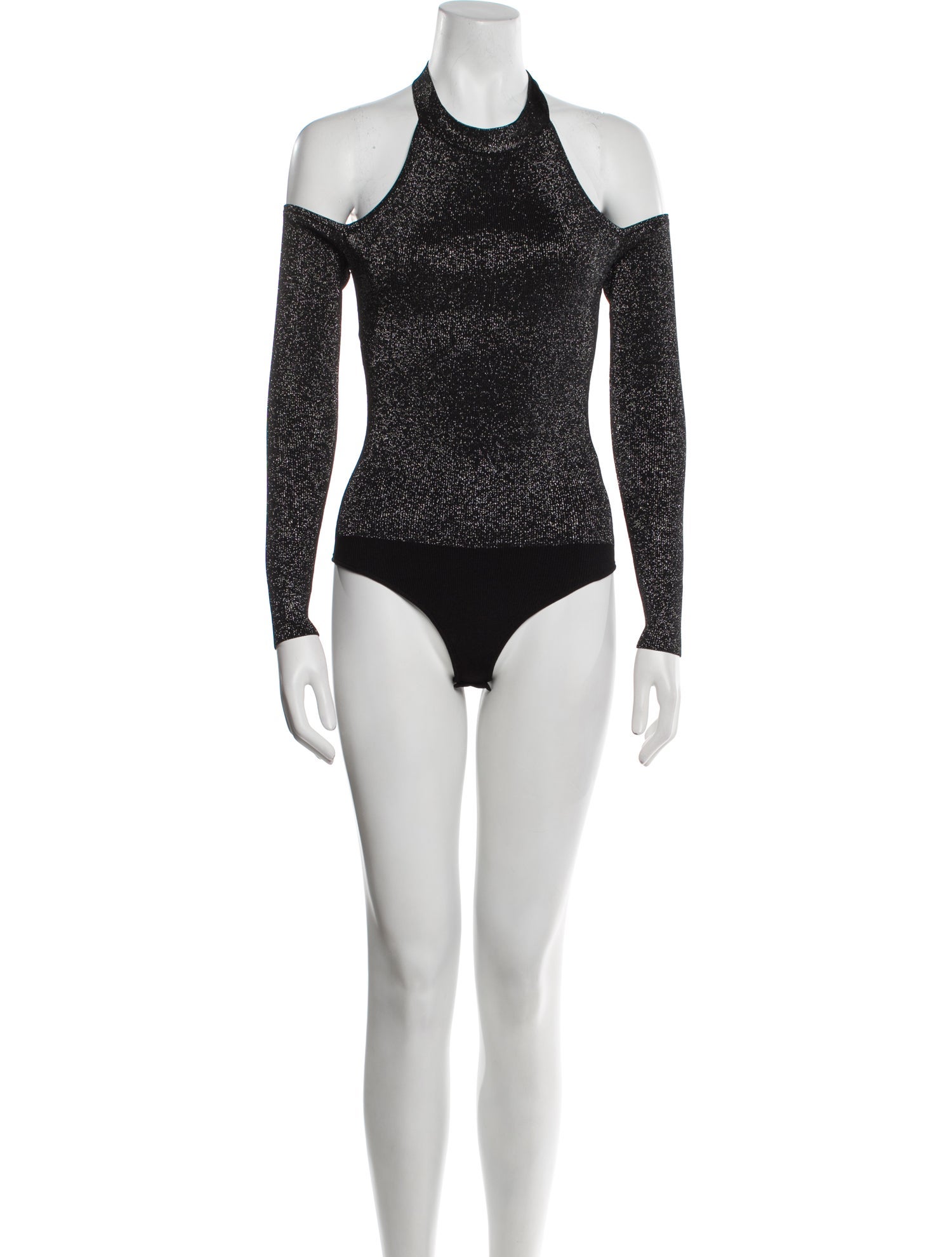 Cushnie Mock Neck Long Sleeve Bodysuit