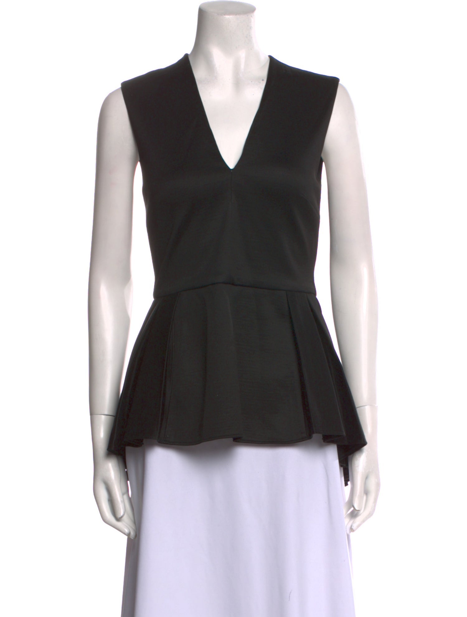 Cushnie Wool V-Neck Top