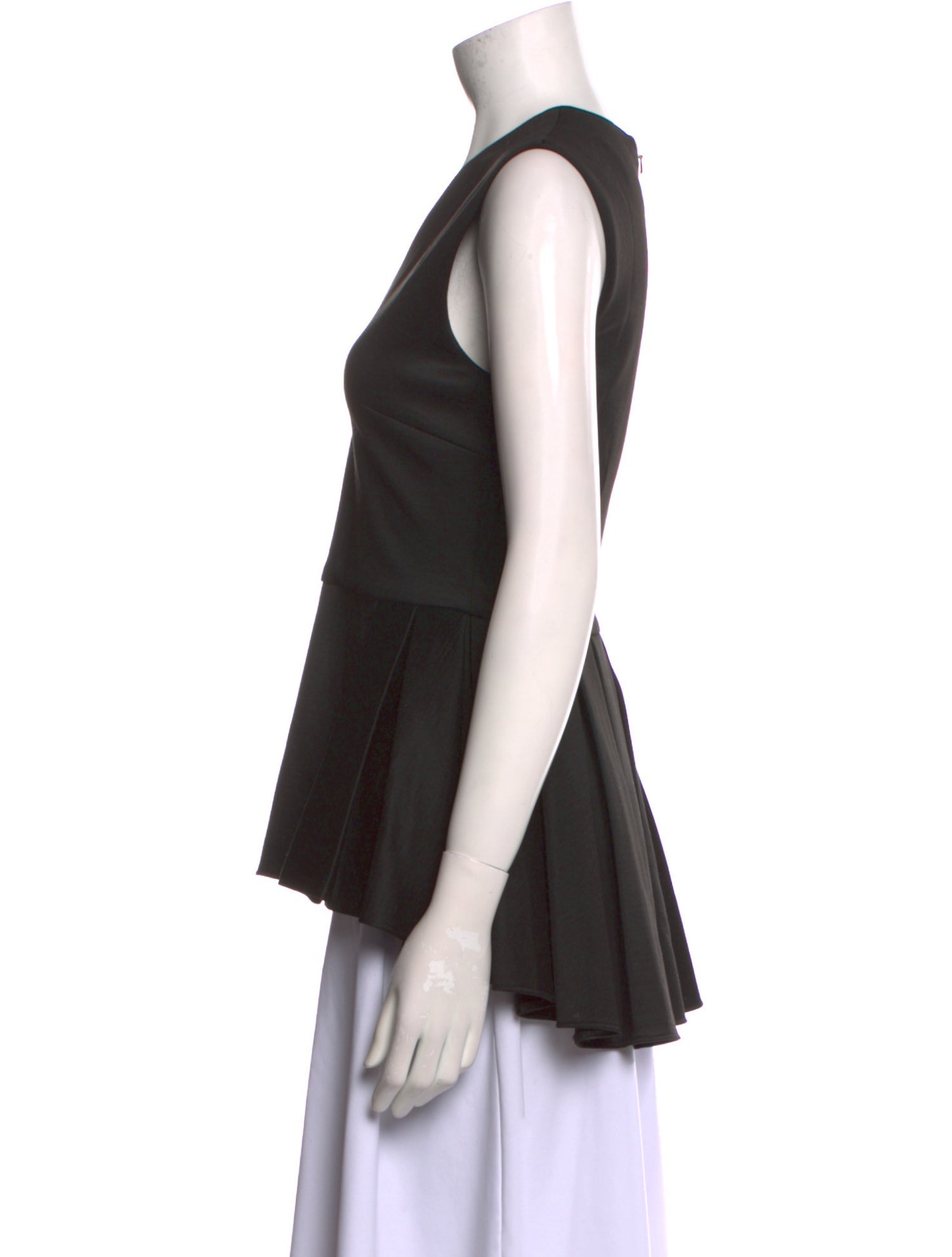 Cushnie Wool V-Neck Top