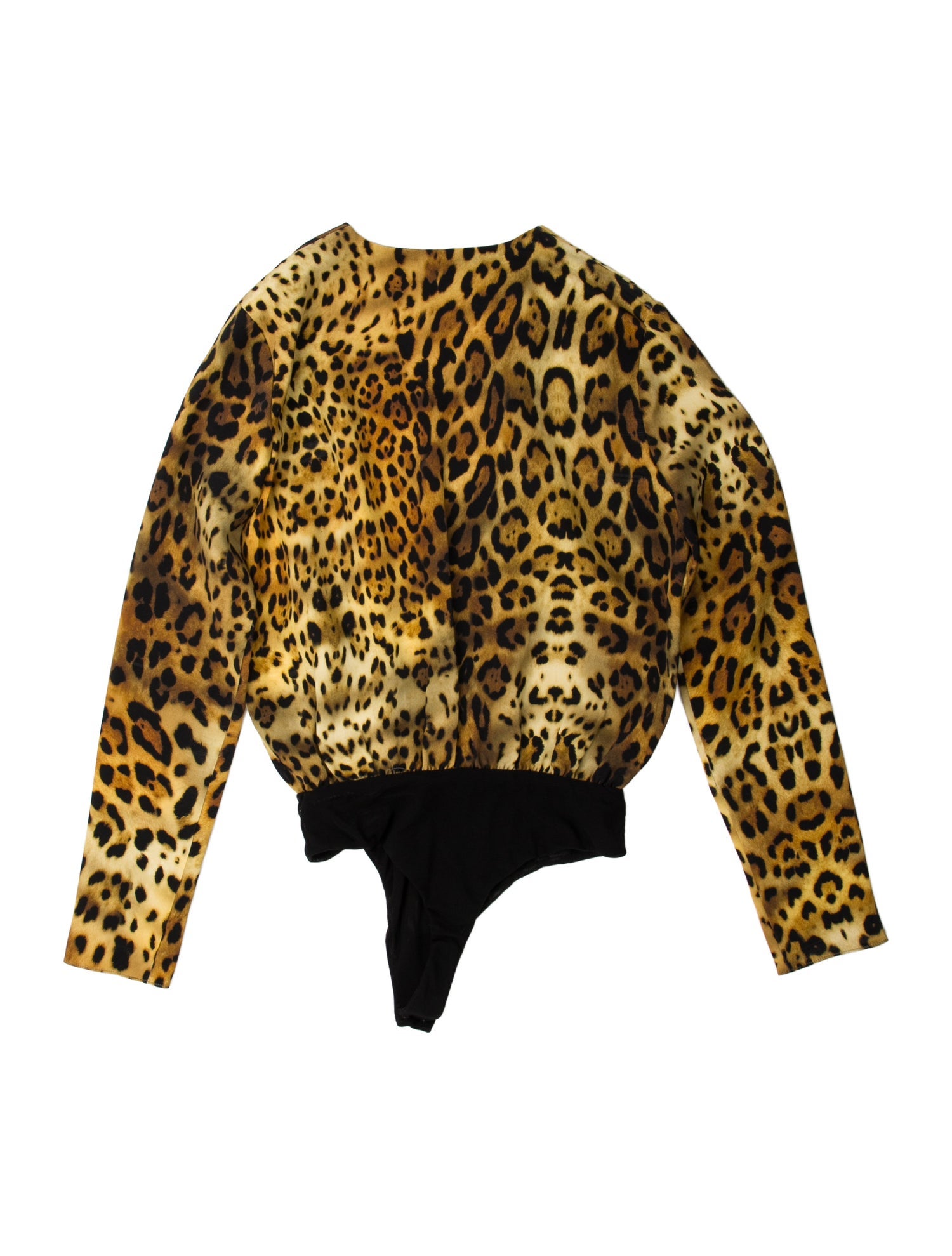 Cushnie Silk Animal Print Crop Top