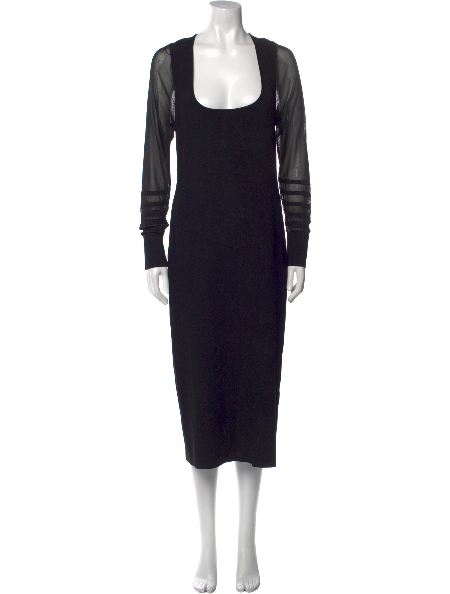 Cushnie Scoop Neck Long Dress