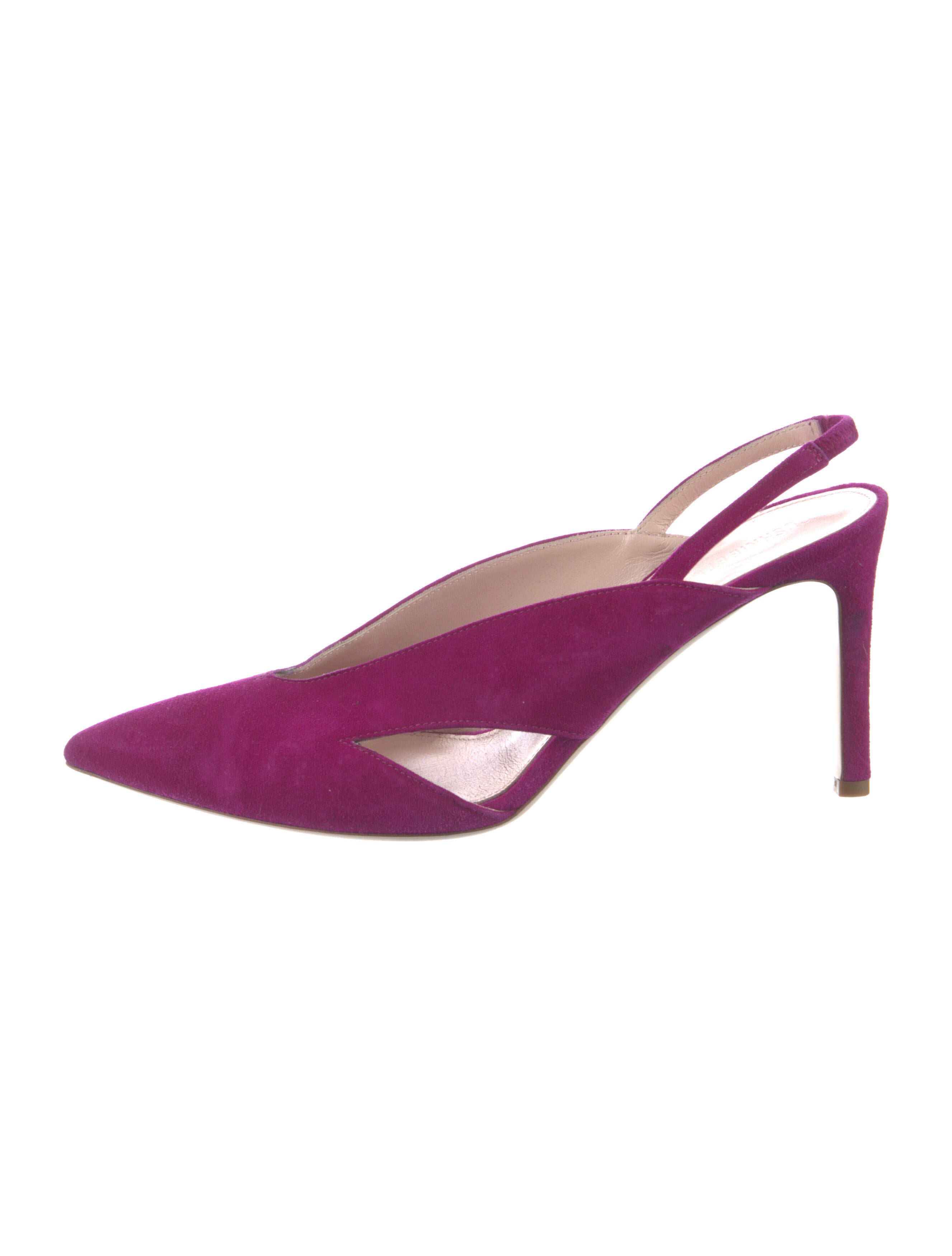Cushnie Suede Slingback Pumps