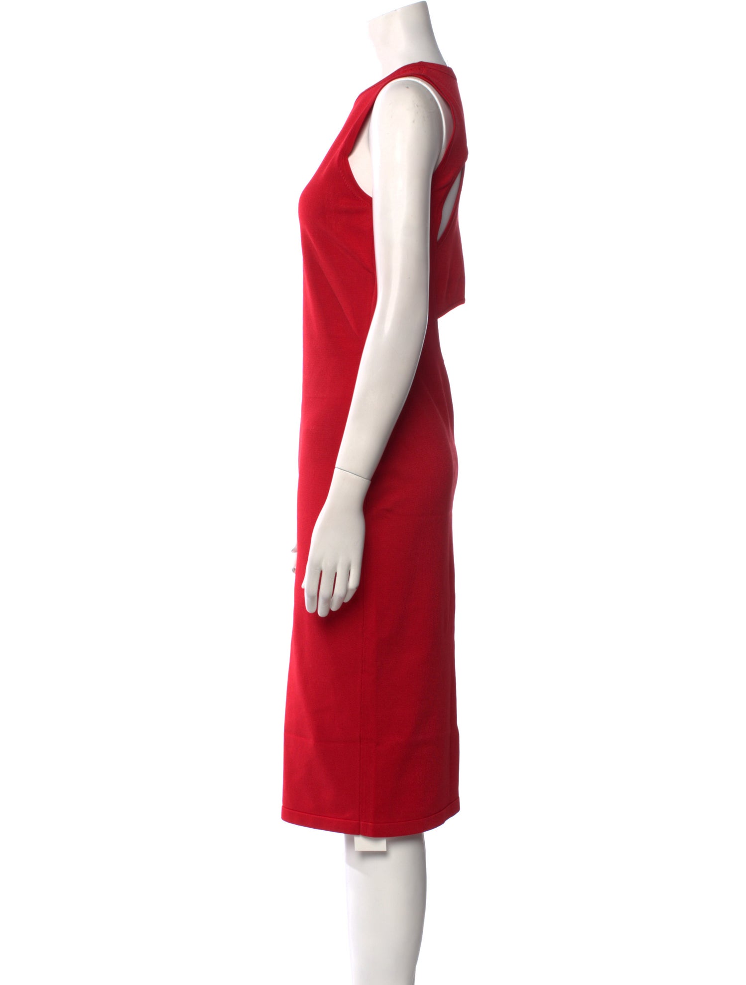 Cushnie Crew Neck Midi Length Dress