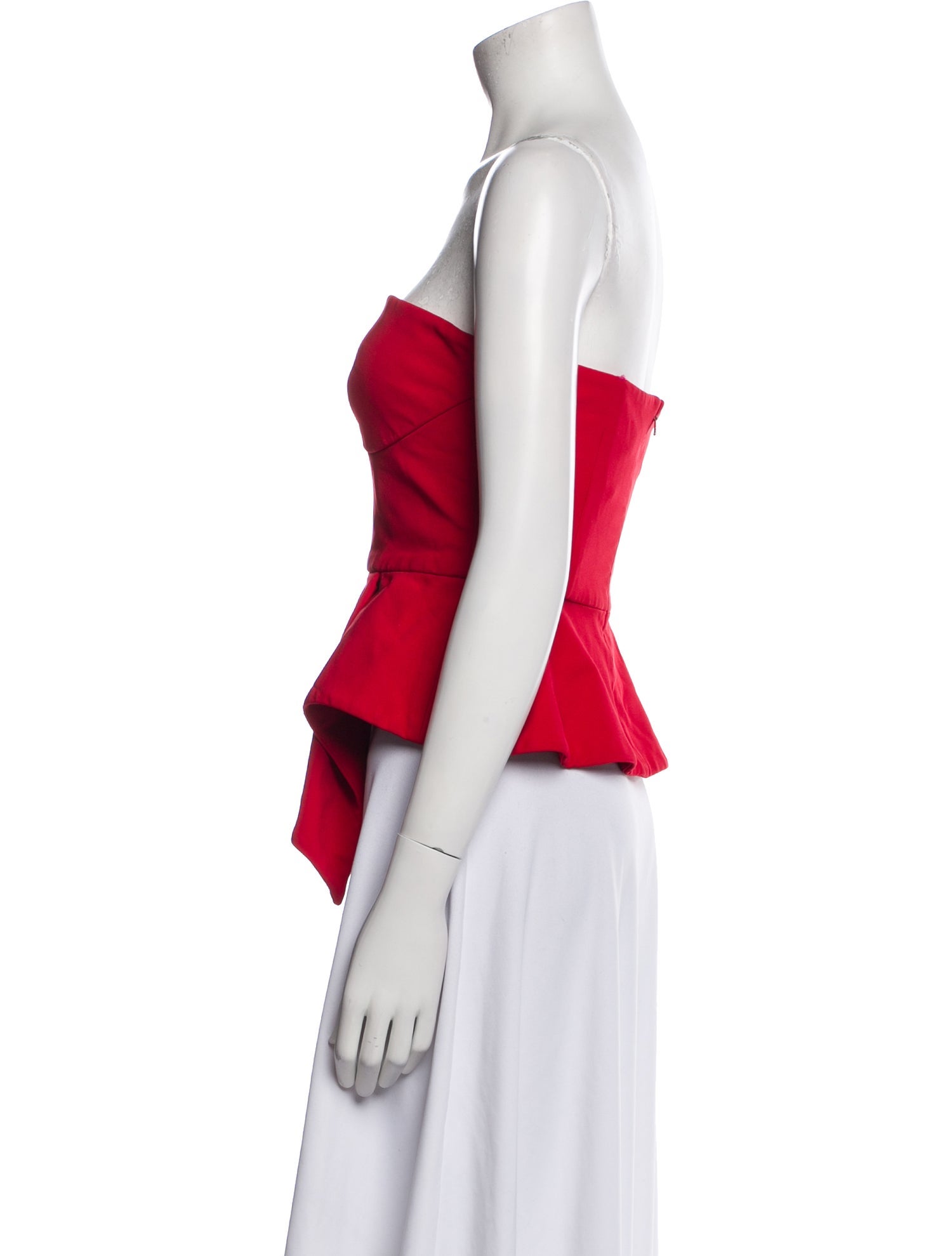 Cushnie Strapless Crop Top