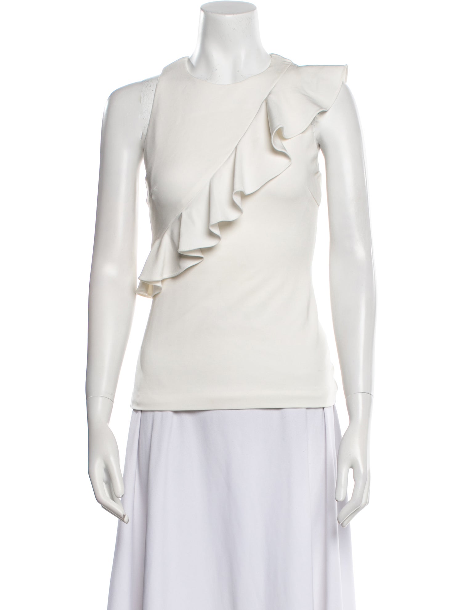 Cushnie Cowl Neck Sleeveless Top