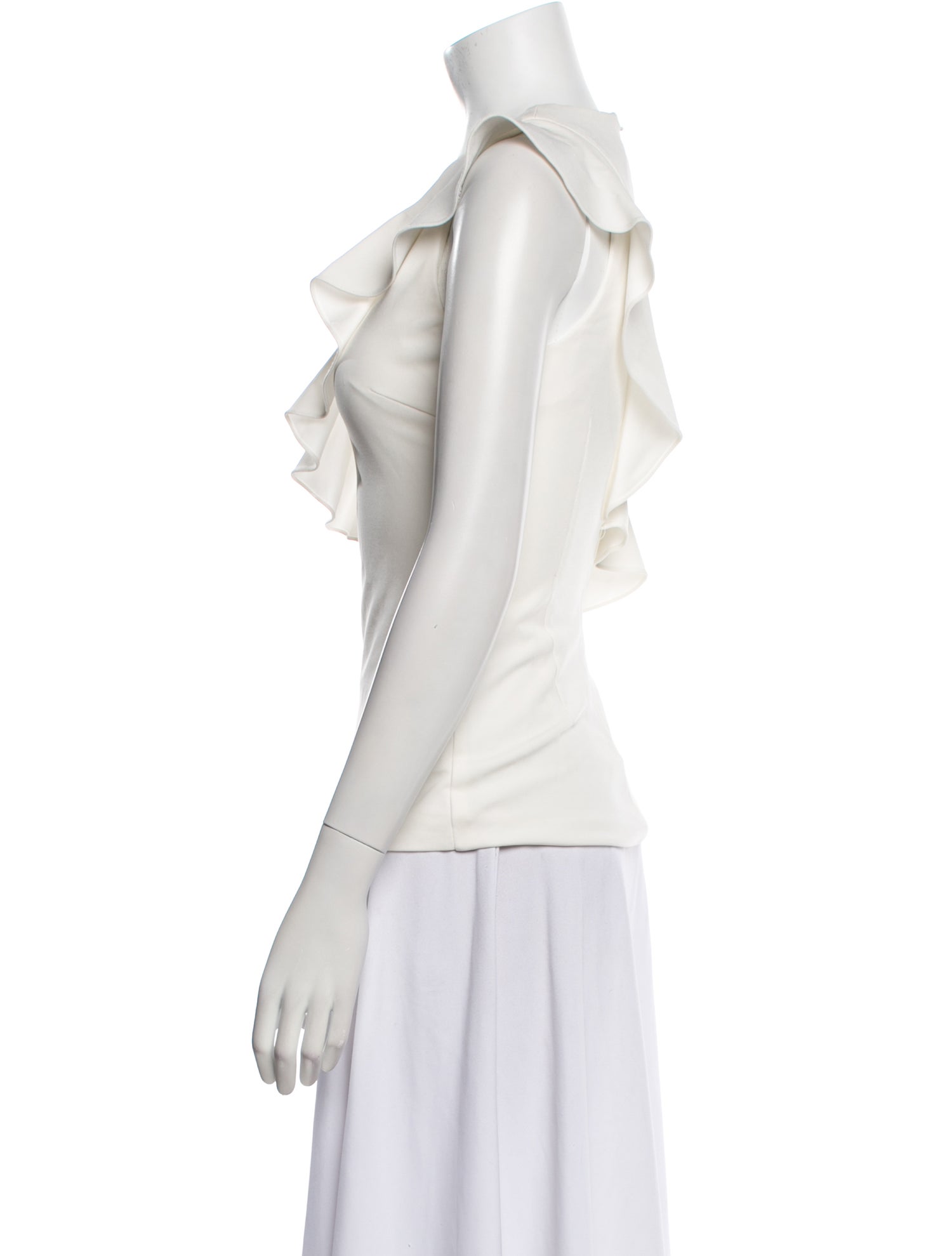 Cushnie Cowl Neck Sleeveless Top