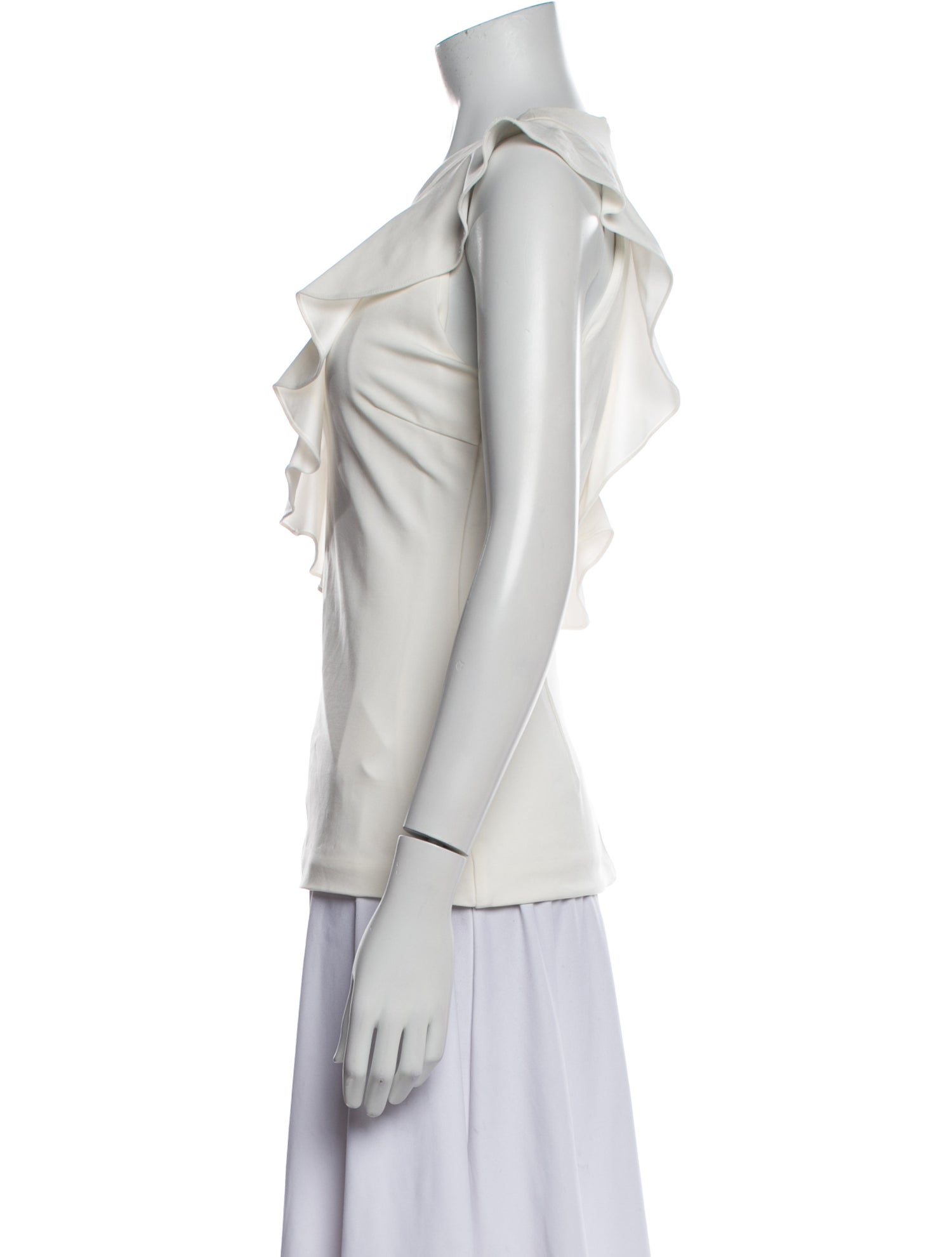 Cushnie Crew Neck Sleeveless Blouse