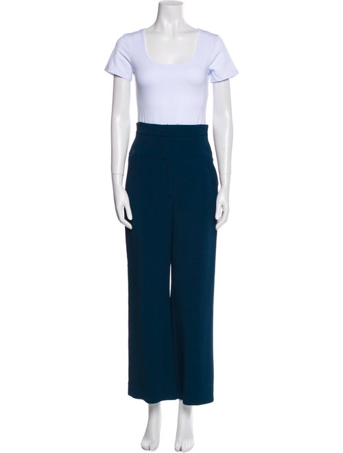 Cushnie Pleated Accents Pant Set