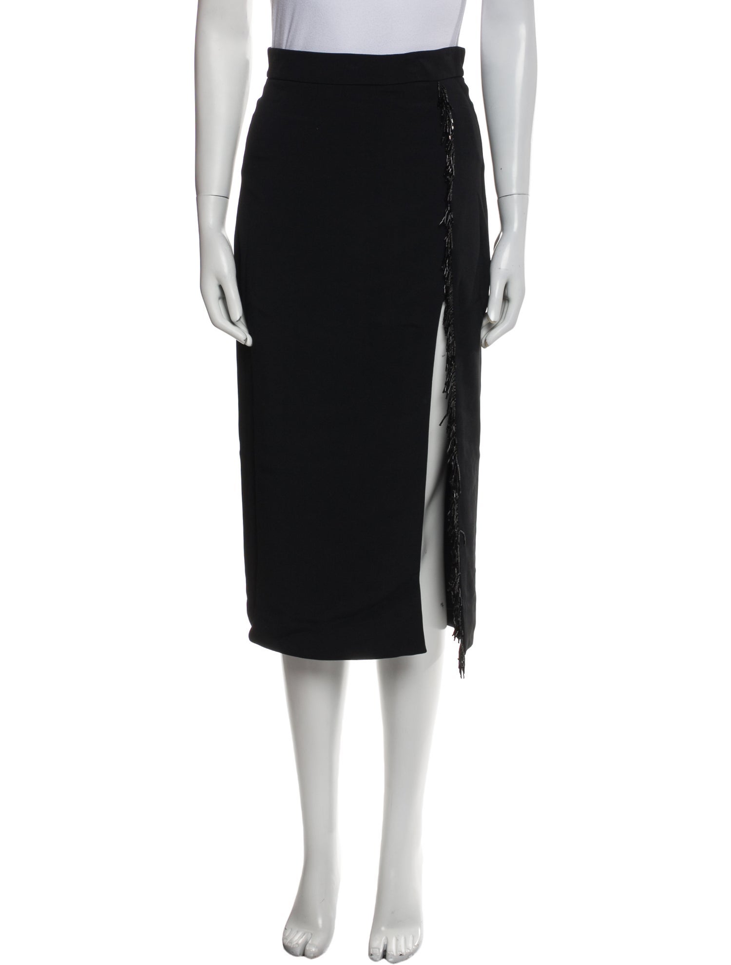 Cushnie Beaded Accents Midi Length Skirt