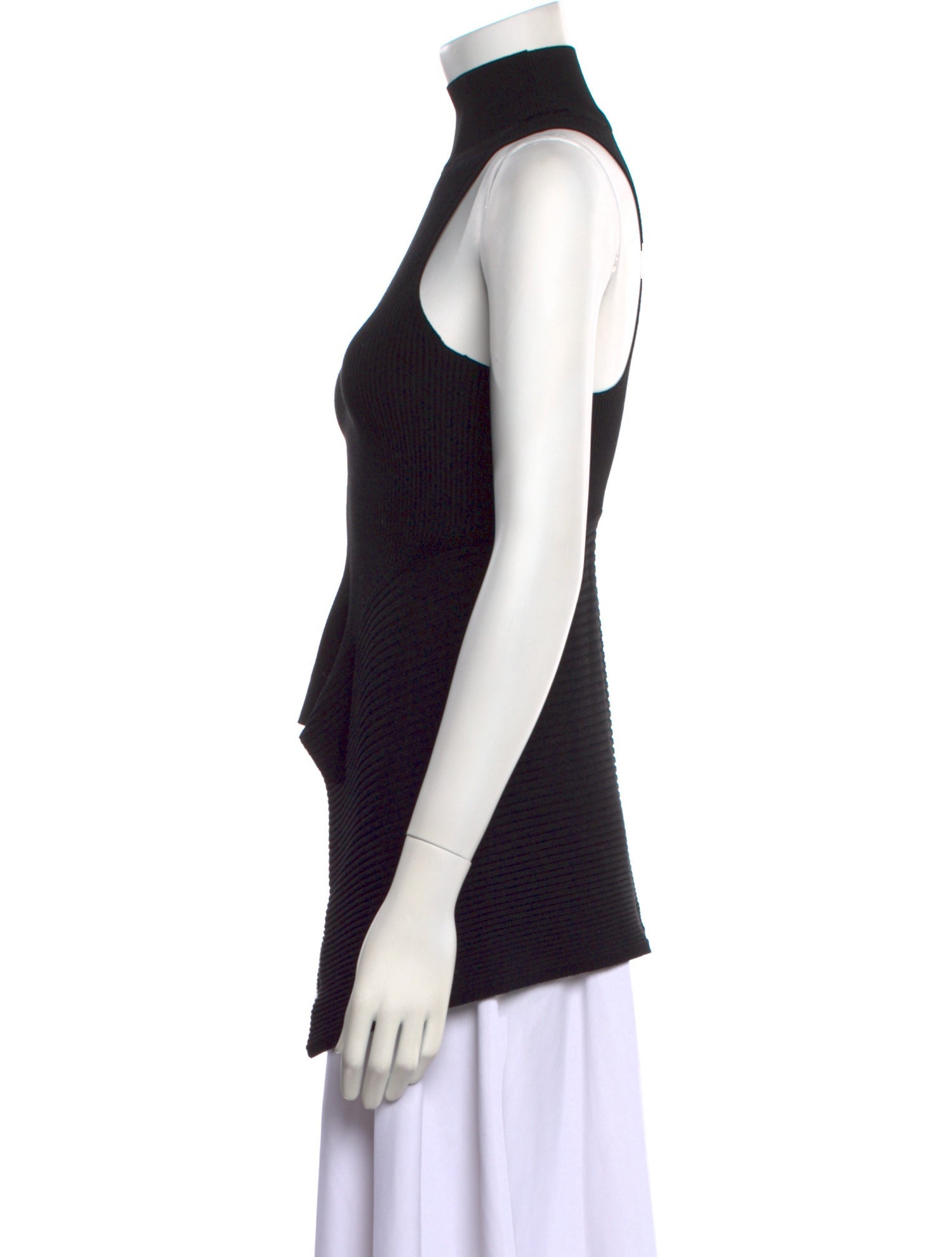 Cushnie Turtleneck Sleeveless Top