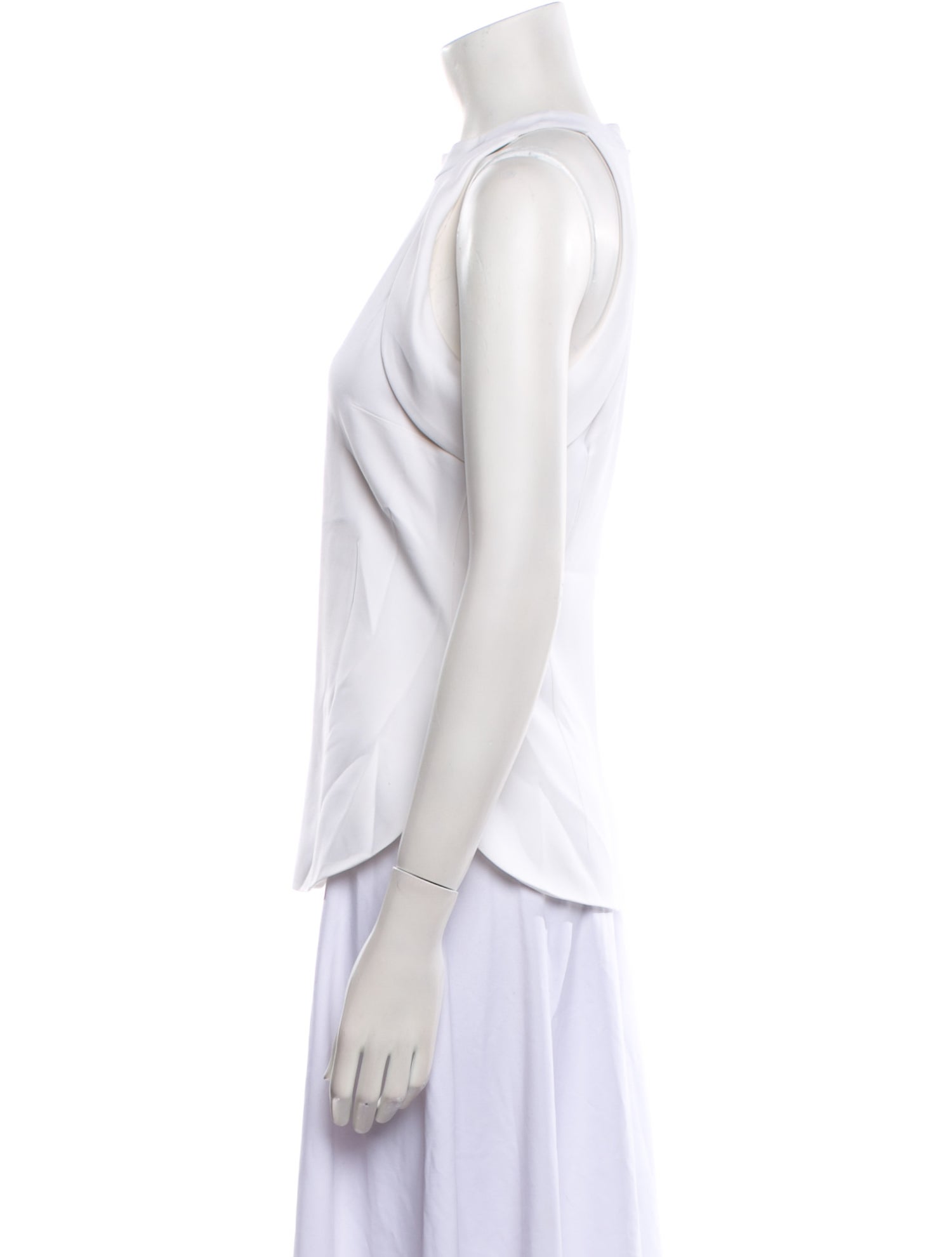 Cushnie Mock Neck Sleeveless Top