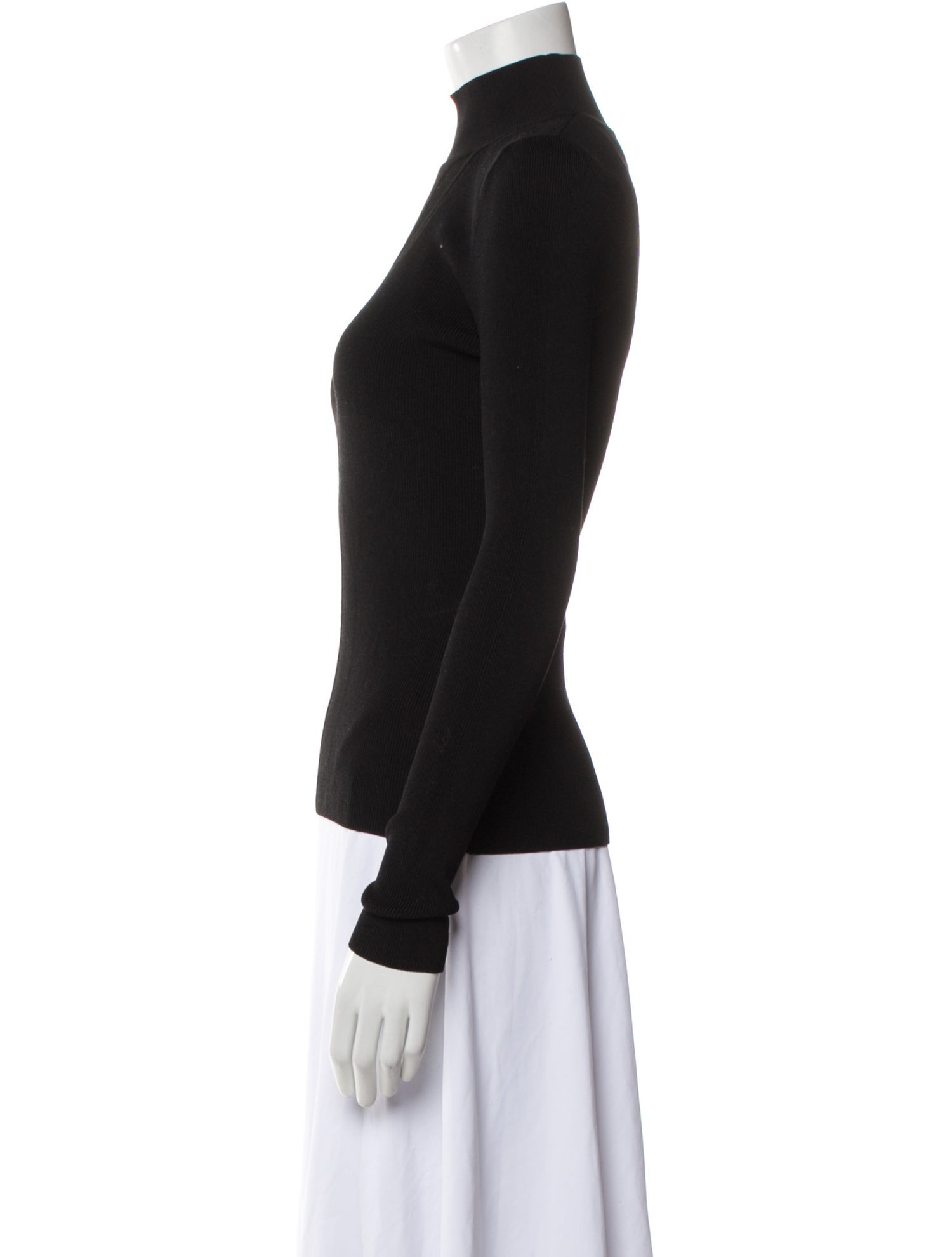 Cushnie Mock Neck Long Sleeve Sweatshirt