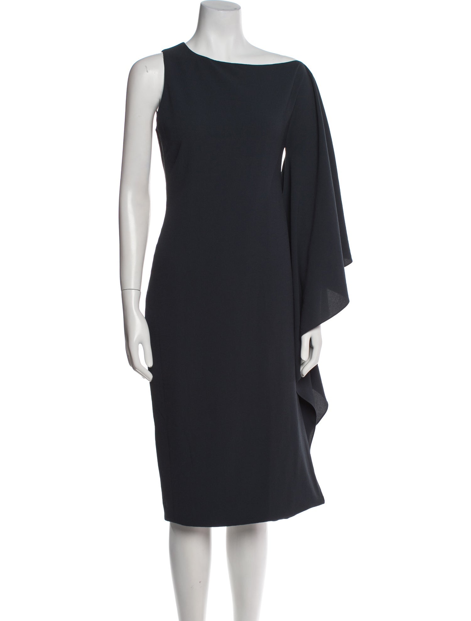 Cushnie Bateau Neckline Midi Length Dress