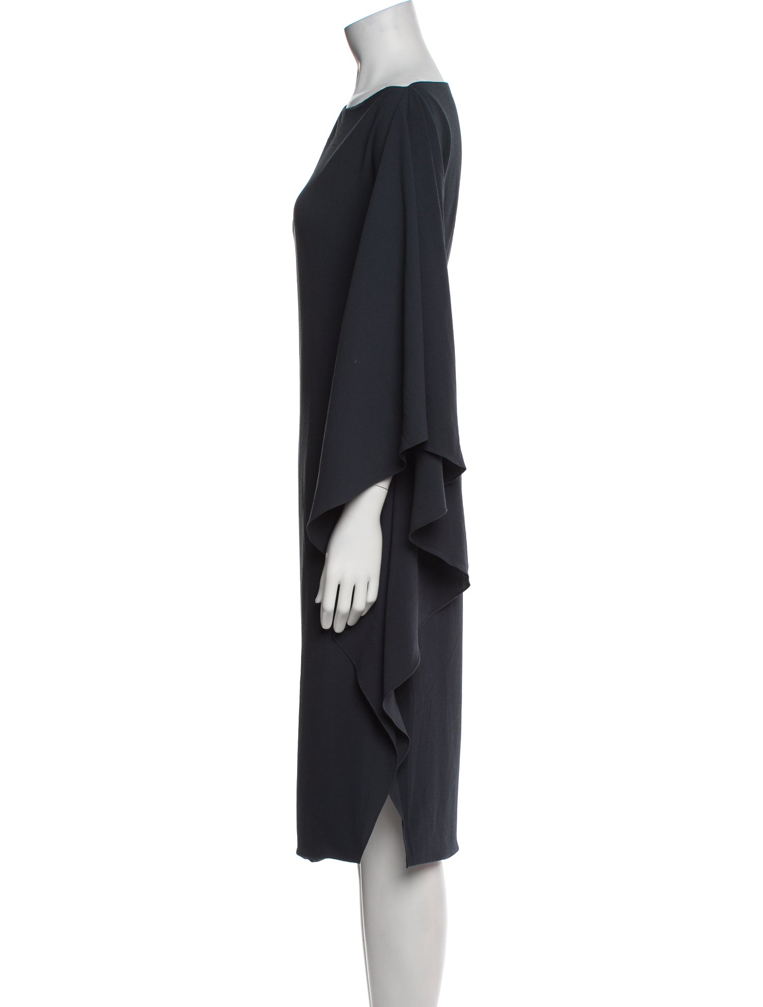 Cushnie Bateau Neckline Midi Length Dress