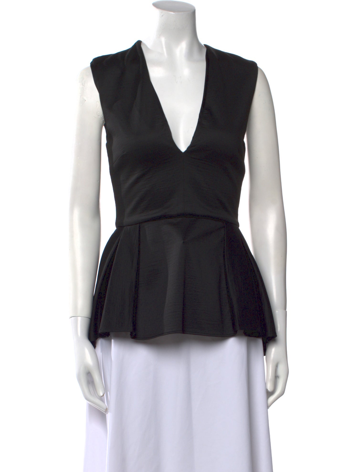 Cushnie Wool V-Neck Top