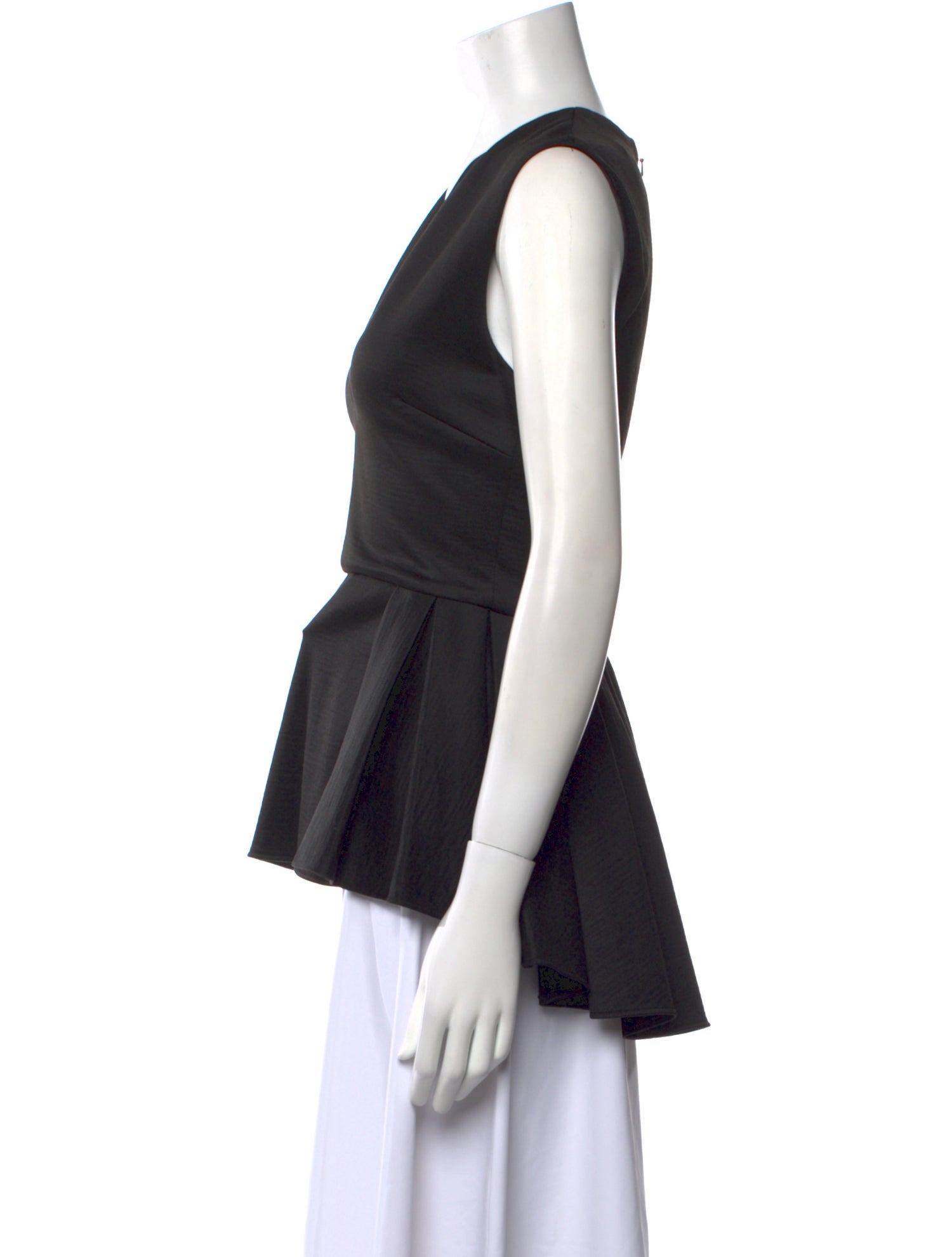 Cushnie Wool V-Neck Top