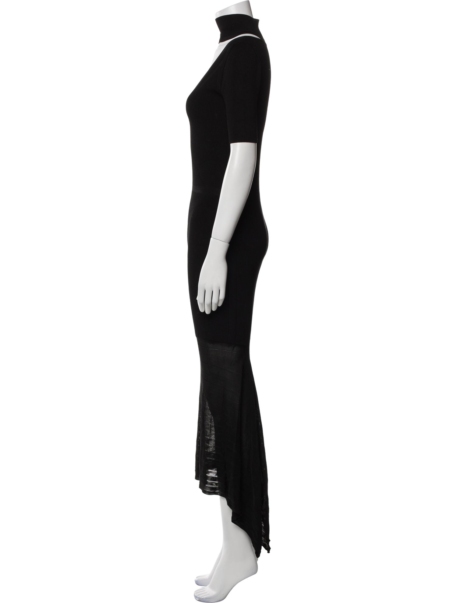 Cushnie Mock Neck Long Dress