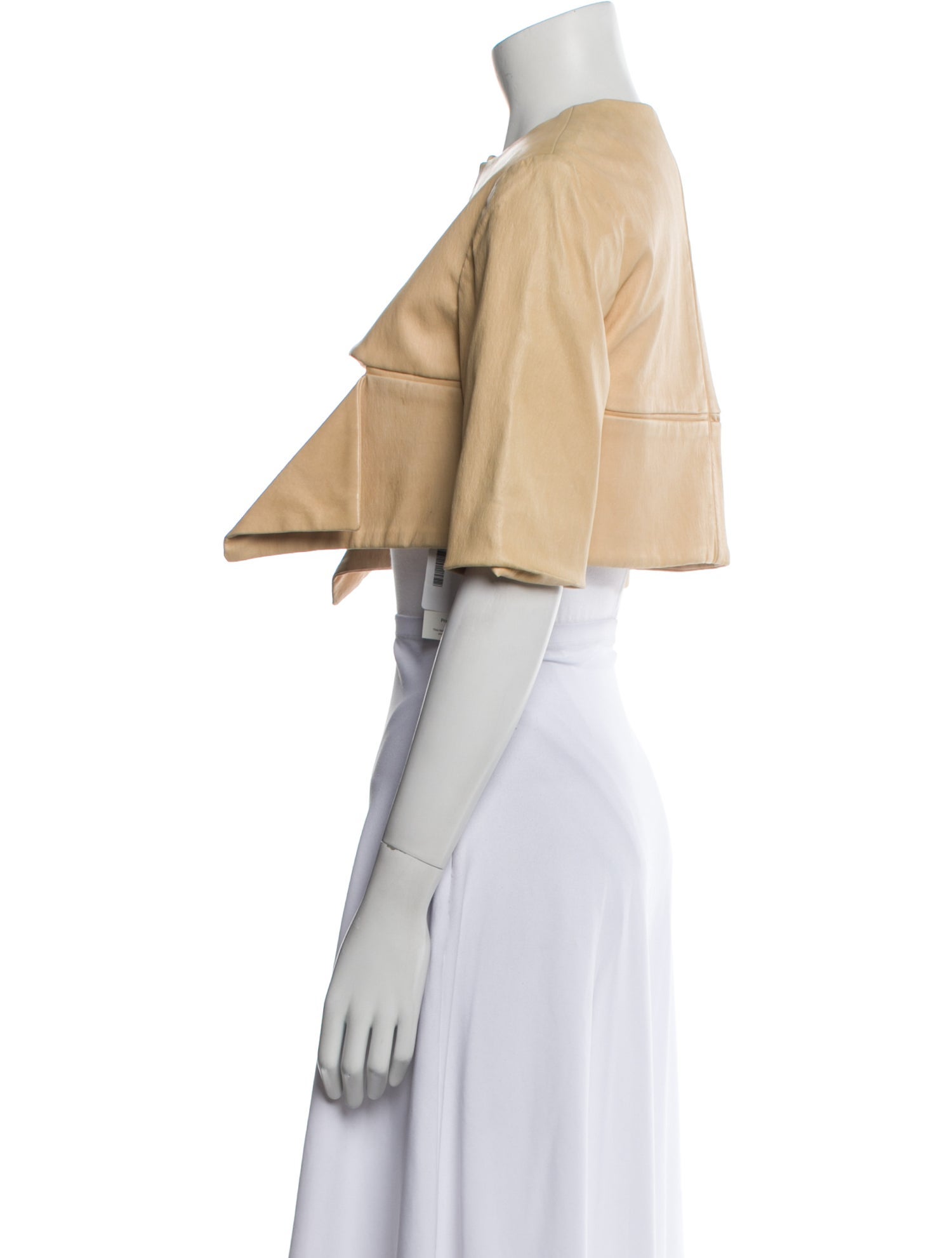 Cushnie Leather Bolero