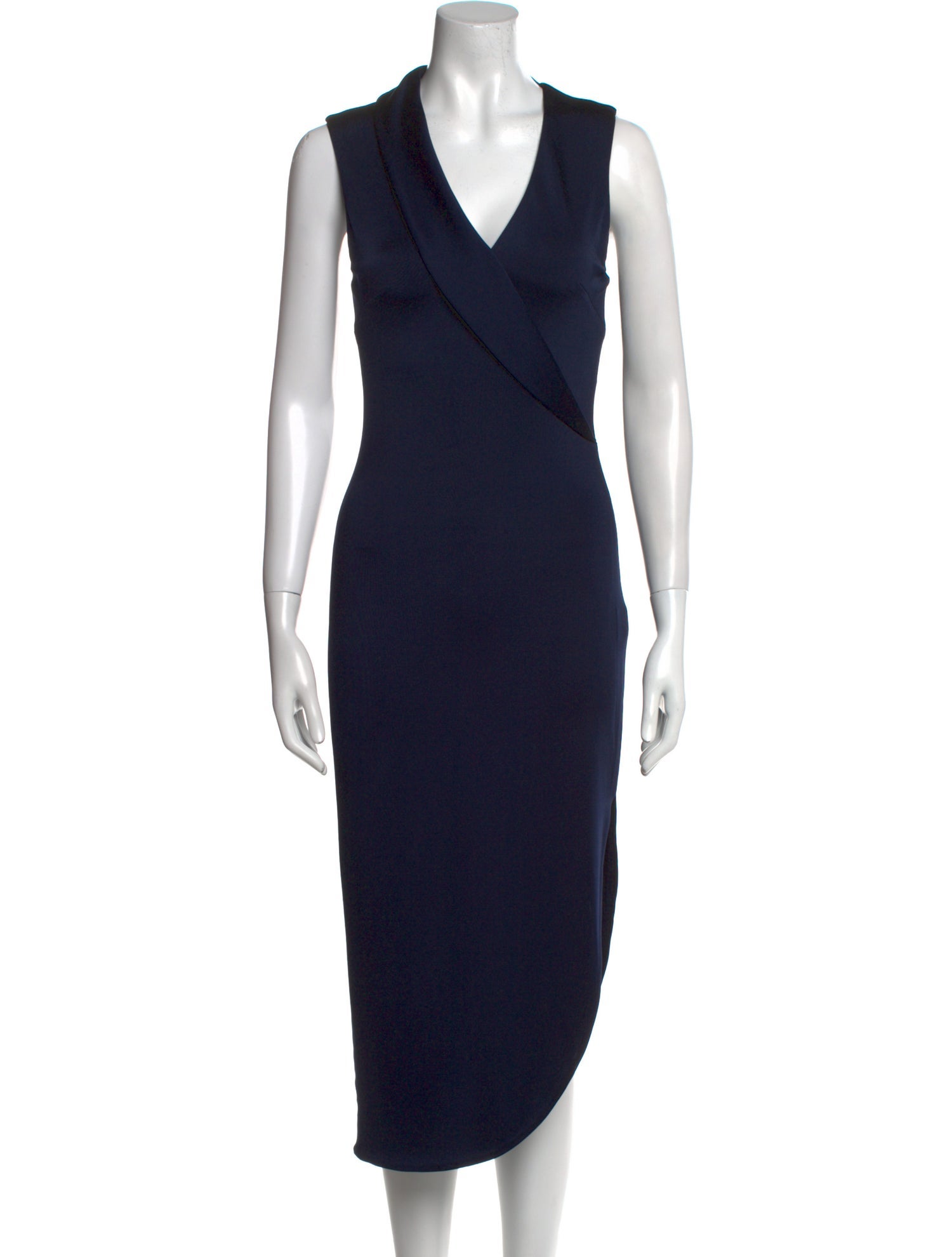 Cushnie V-Neck Long Dress
