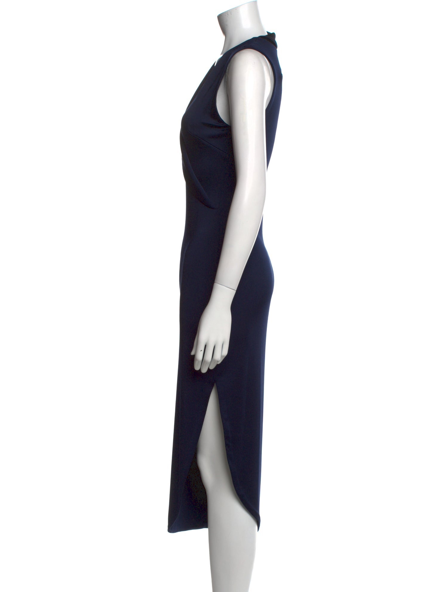 Cushnie V-Neck Long Dress