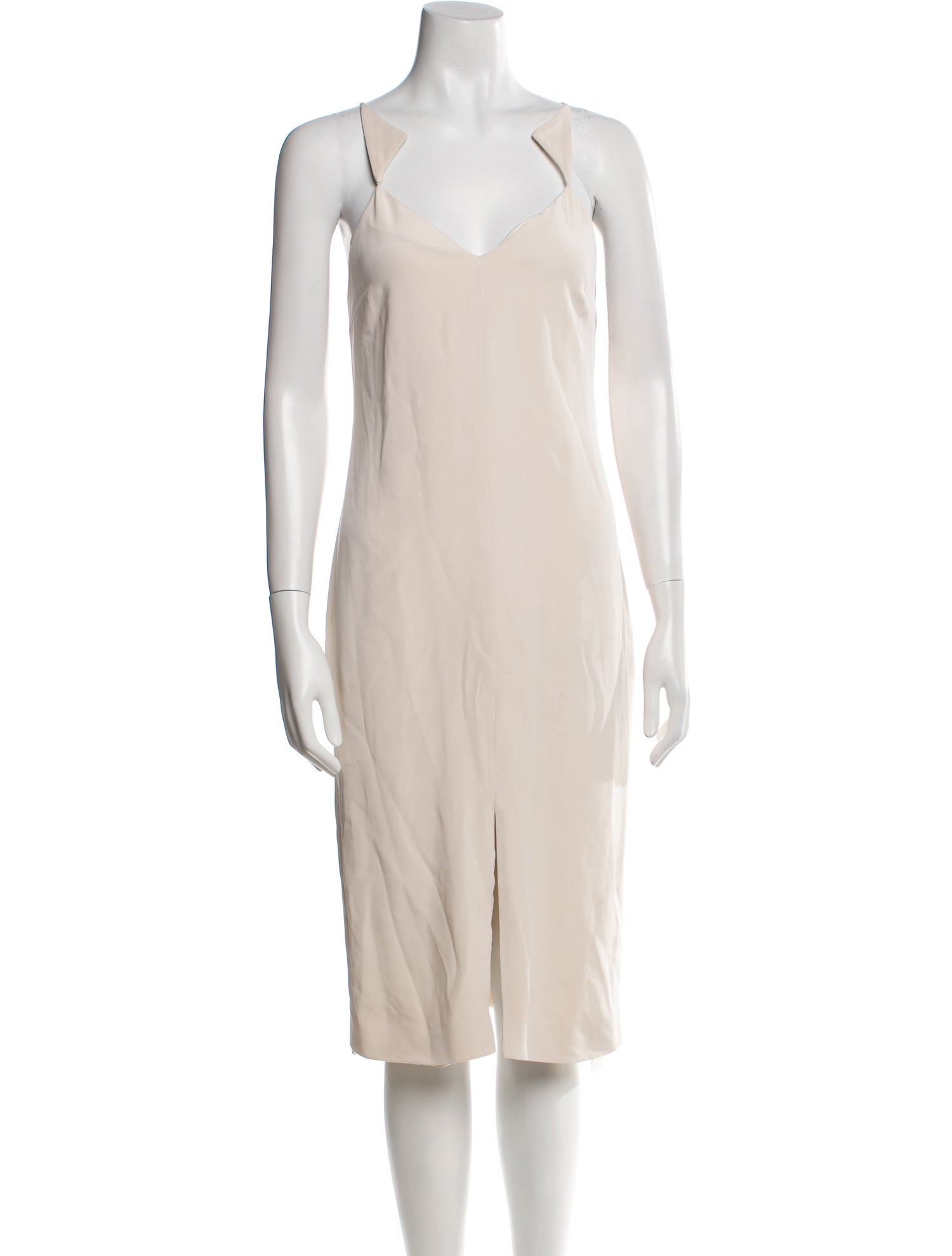 Cushnie V-Neck Midi Length Dress