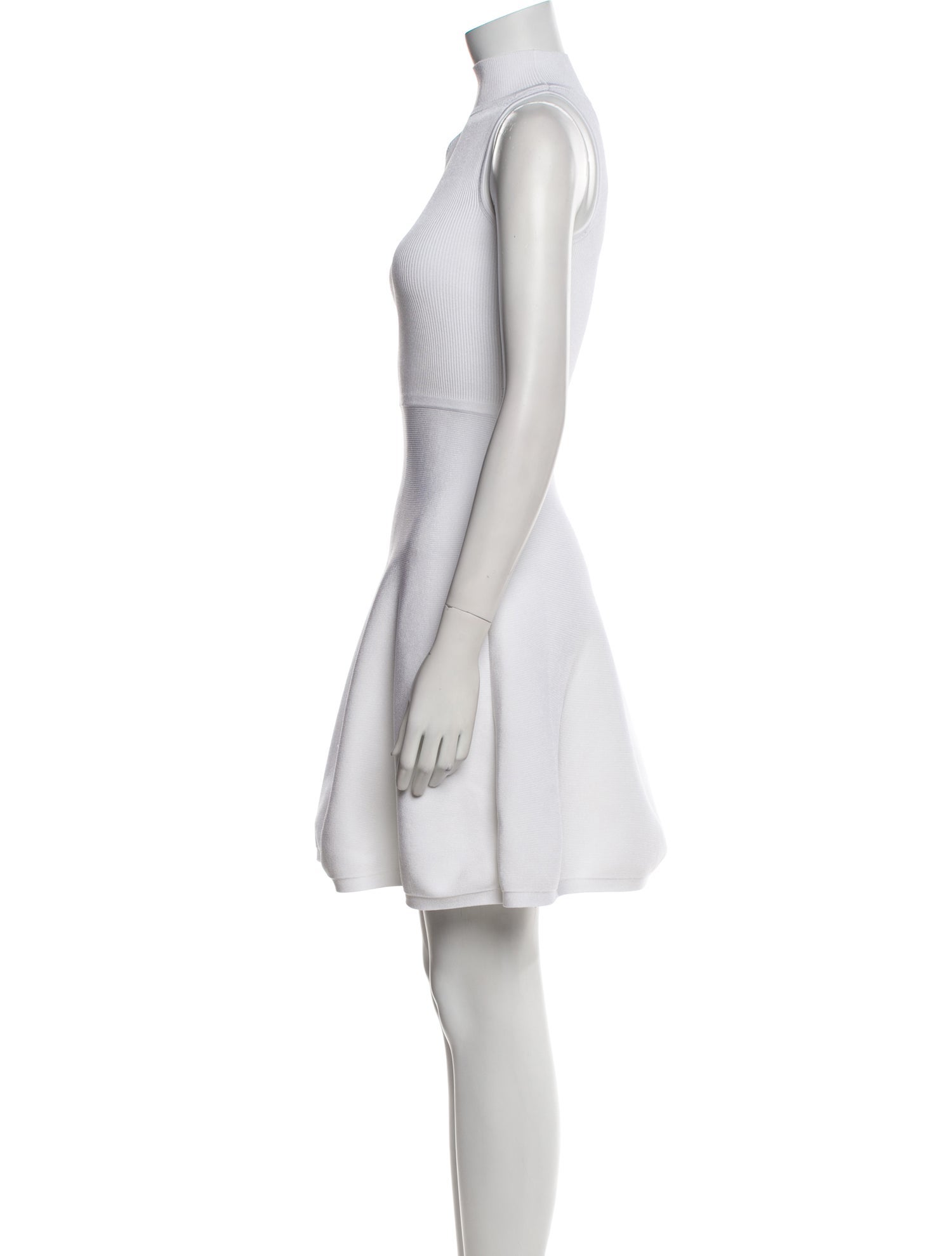 Cushnie Mock Neck Knee-Length Dress