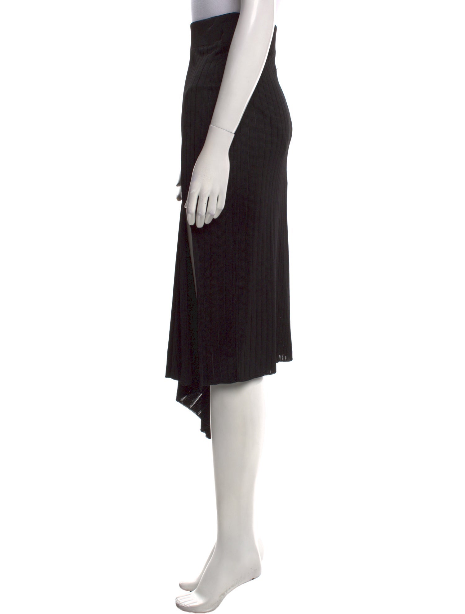 Cushnie Fringe Trim Accent Midi Length Skirt