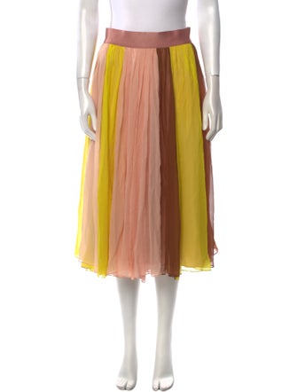 Cushnie Silk Midi Length Skirt