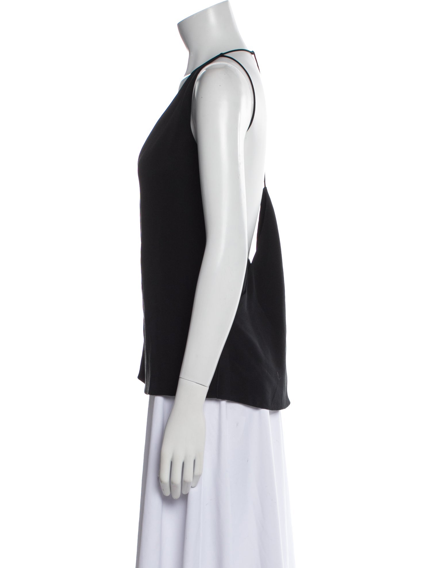 Cushnie Silk V-Neck Top