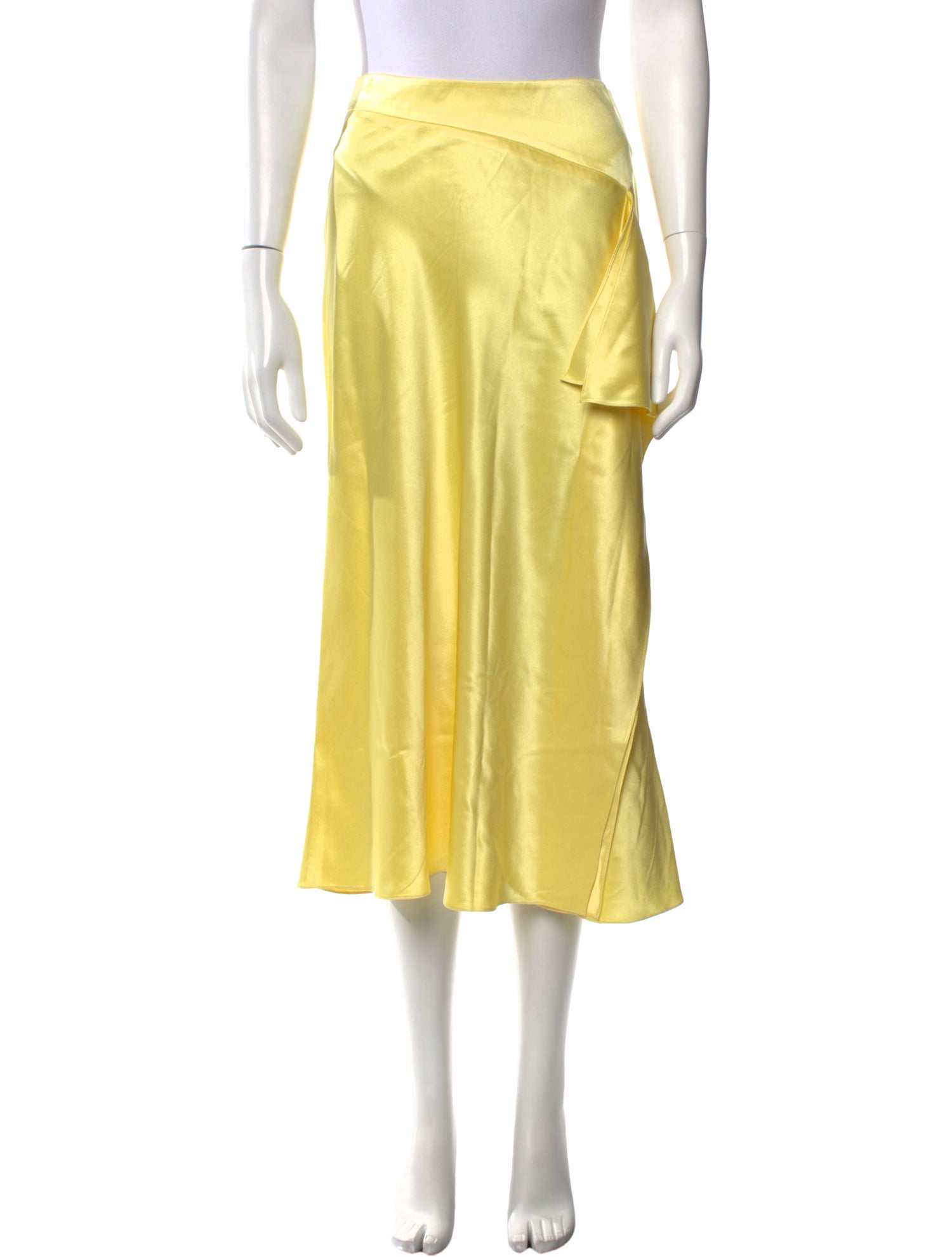 Cushnie Silk Midi Length Skirt